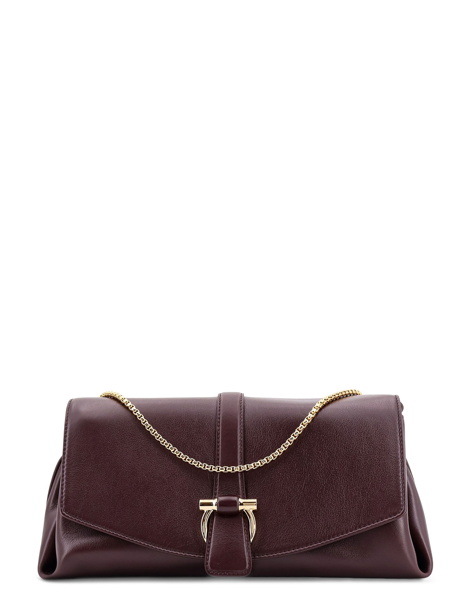 Shop Ferragamo Shoulder Bag In Wine