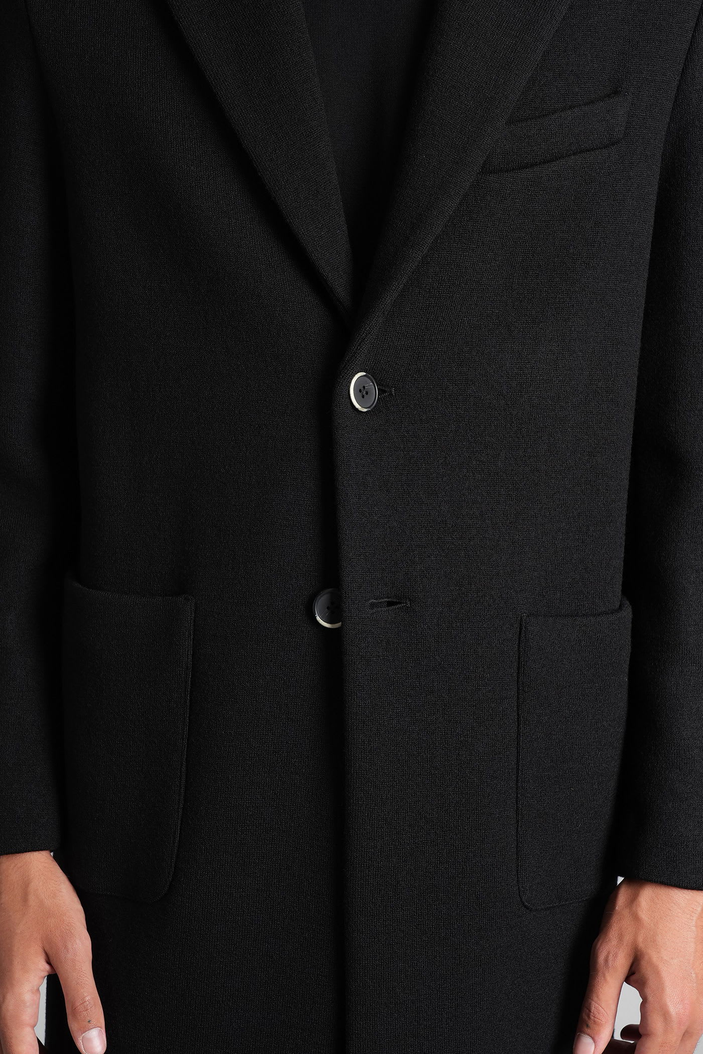 Barena Venezia Baron In Black Wool In Black
