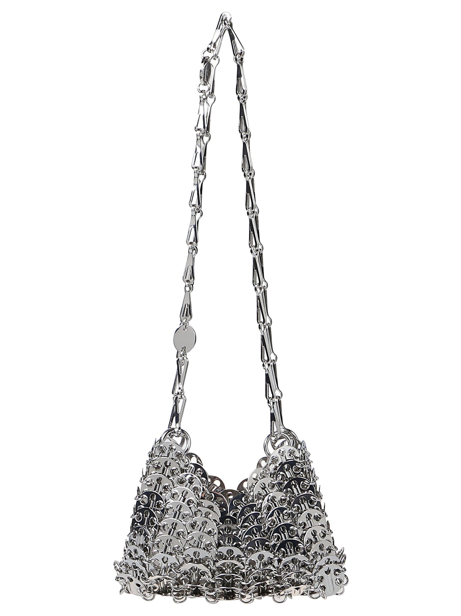 Rabanne Iconic 1969 Nano Bag In Silver