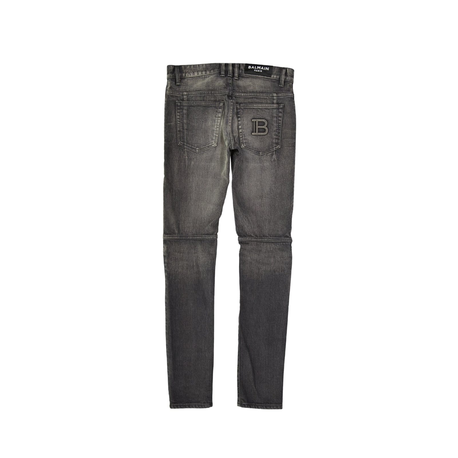 Balmain Denim Jeans In Gray