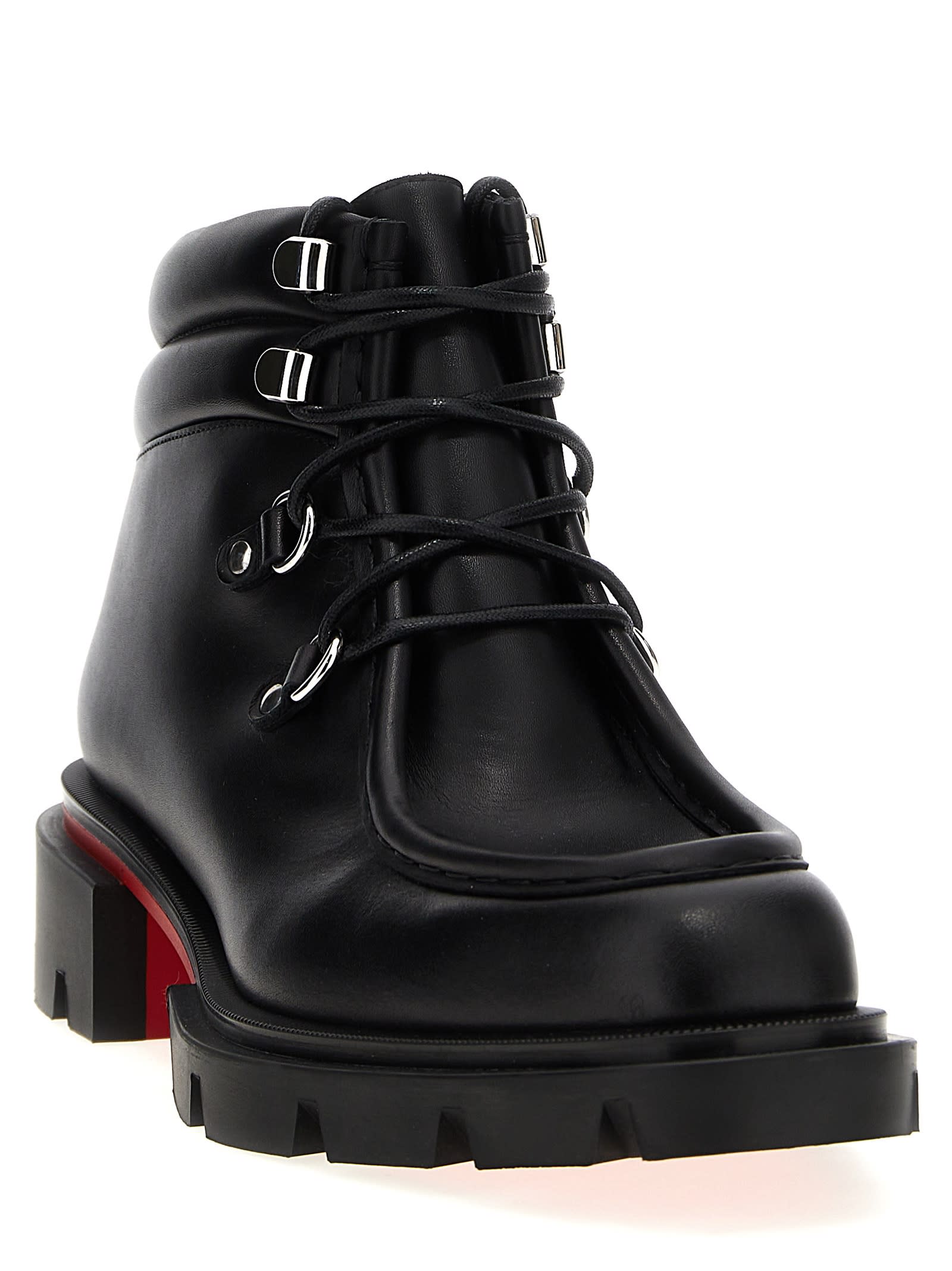 Shop Christian Louboutin Our Pabelito Ankle Boots In Black