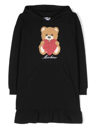 MOSCHINO SWEATSHIRT MODEL DRESS WITH TEDDY BEAR PRINT