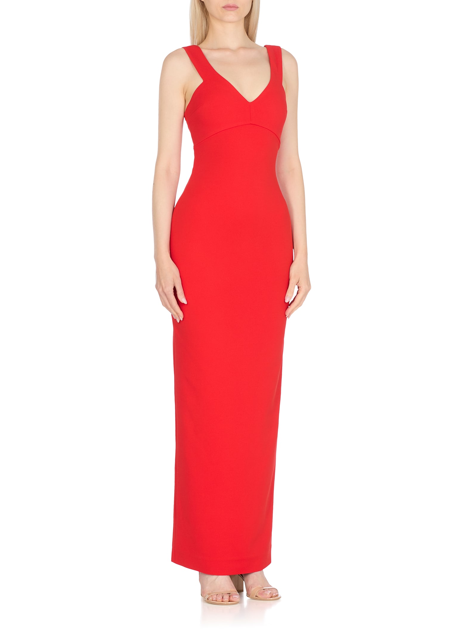 Solace London Nalani Maxi Dress In Red