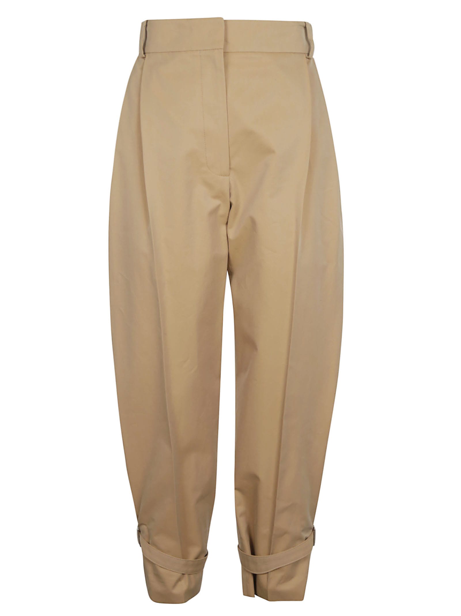 Alexander McQueen Wide Fit Belted Cuff Trousers