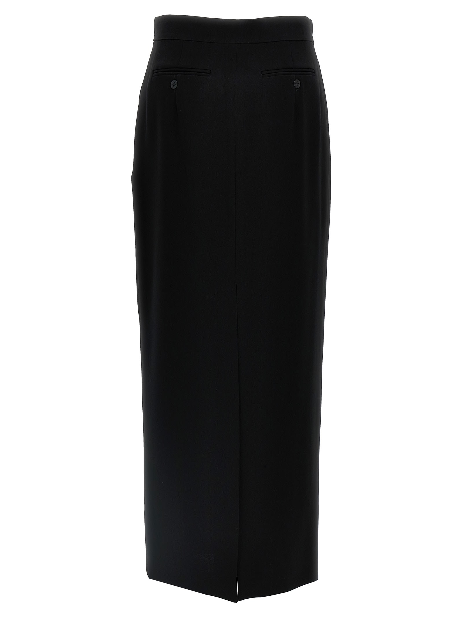 Max Mara Black Triacetate Blend Lemma Skirt In Black