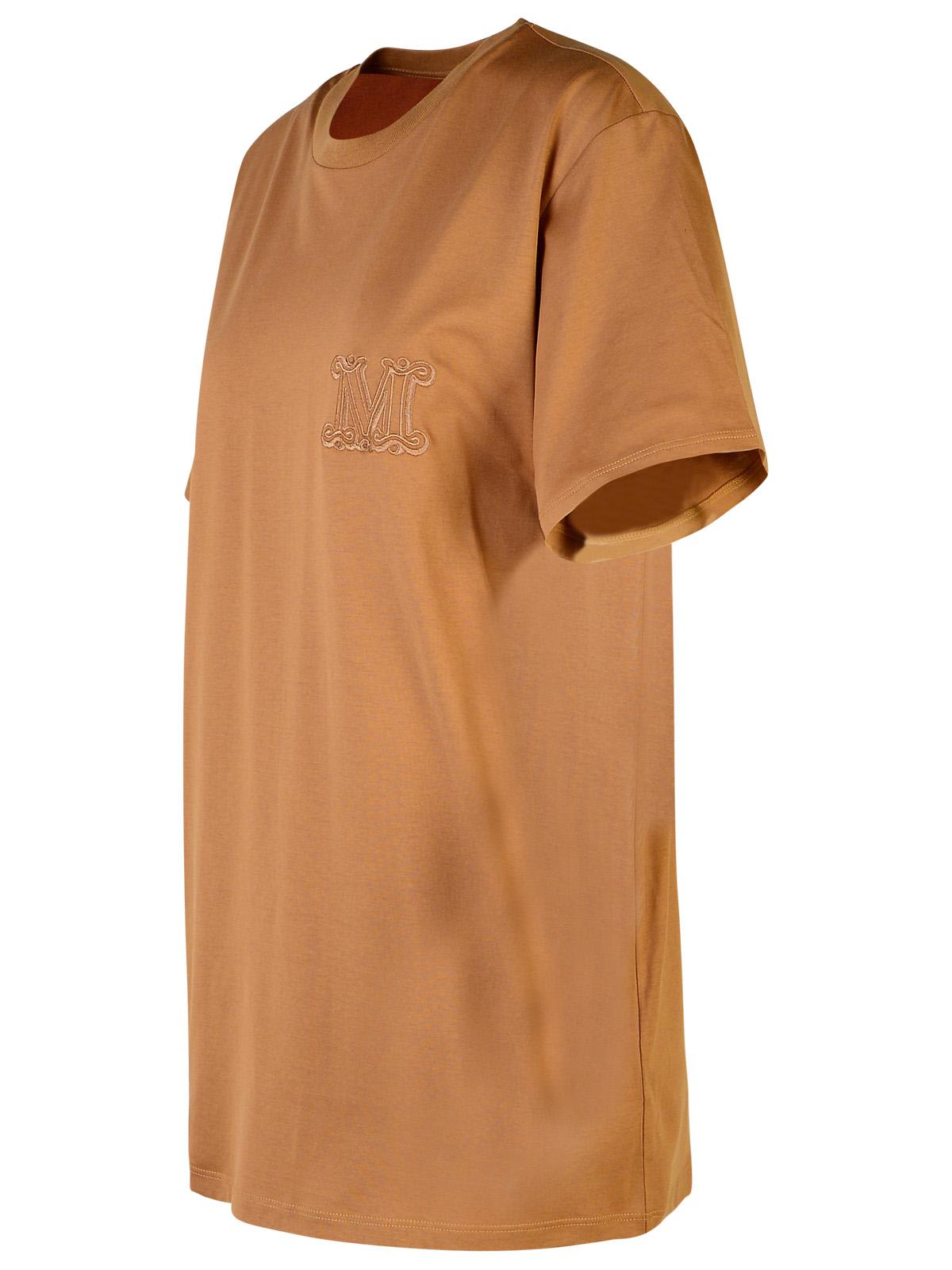 Shop Max Mara Brown Cotton T-shirt