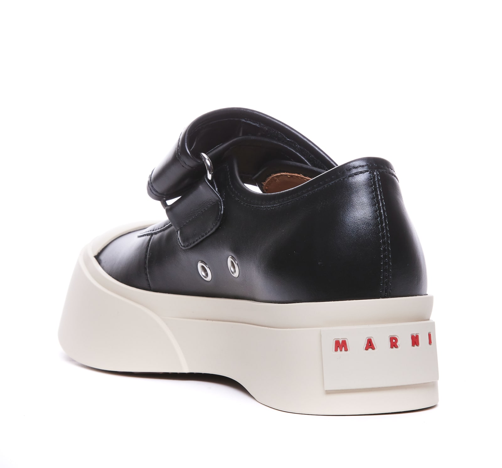 Shop Marni Mary Jane Sneakers In Black