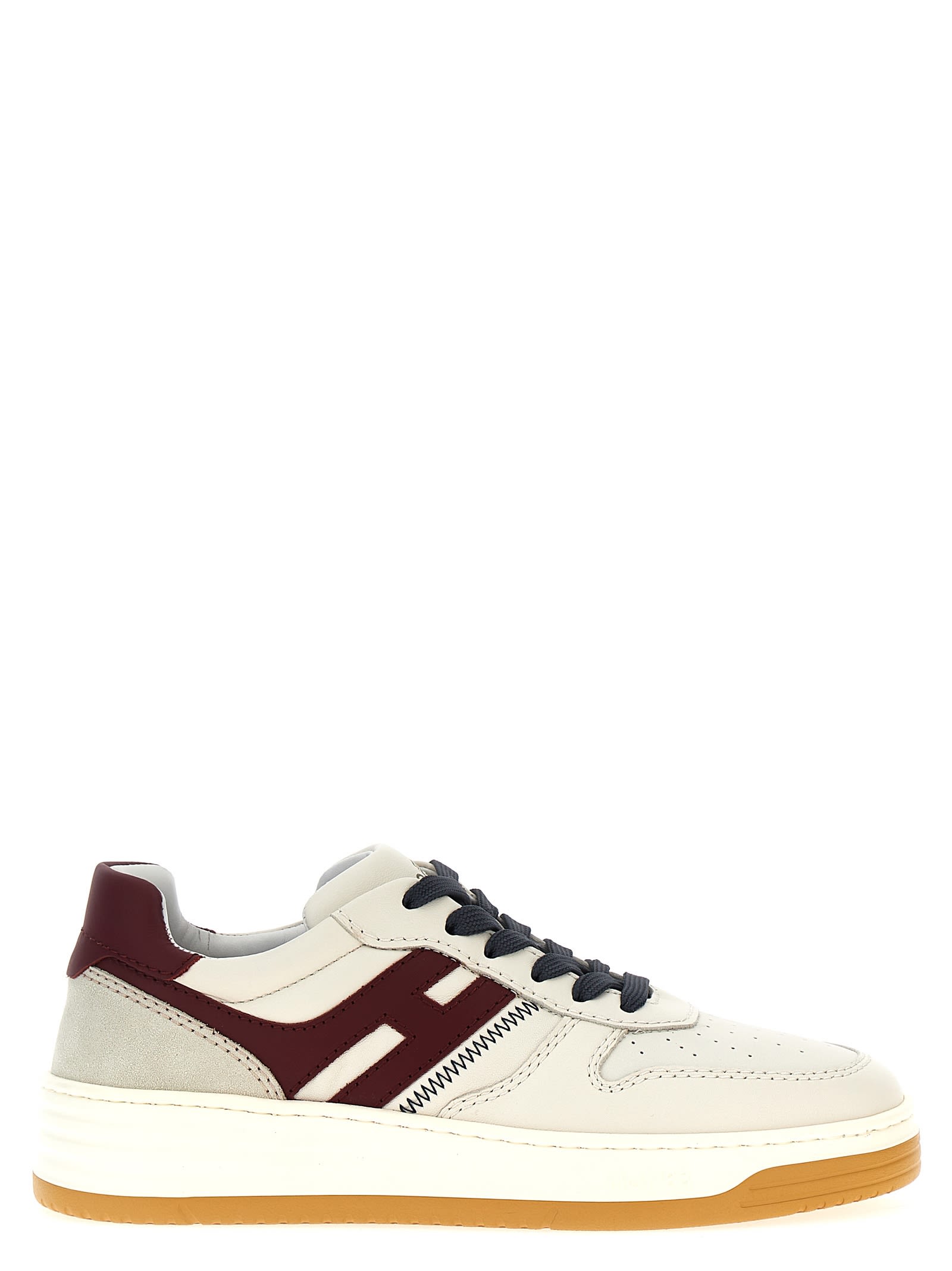 Shop Hogan H630 Sneakers In Beige