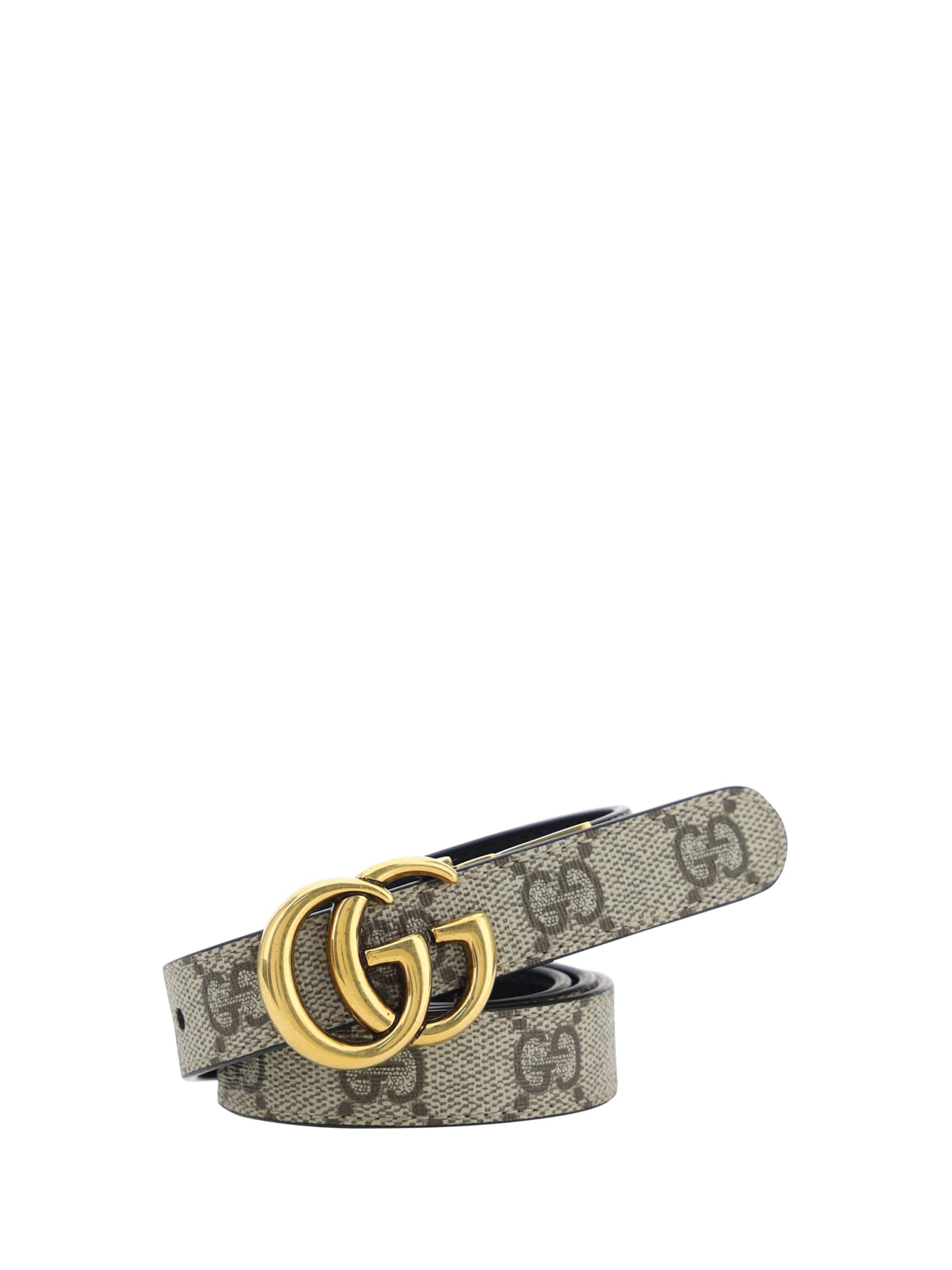 Gucci Gg Belt In Gray