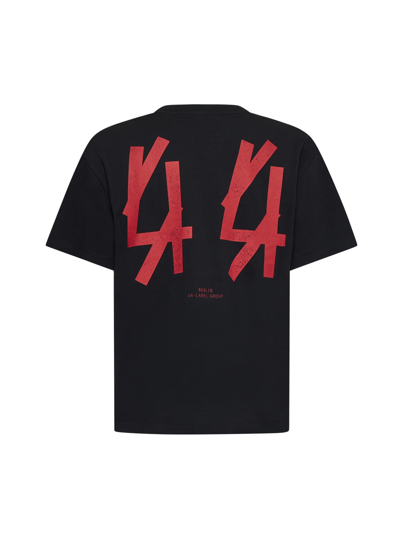 Shop 44 Label Group T-shirt In Black+guestlist Red