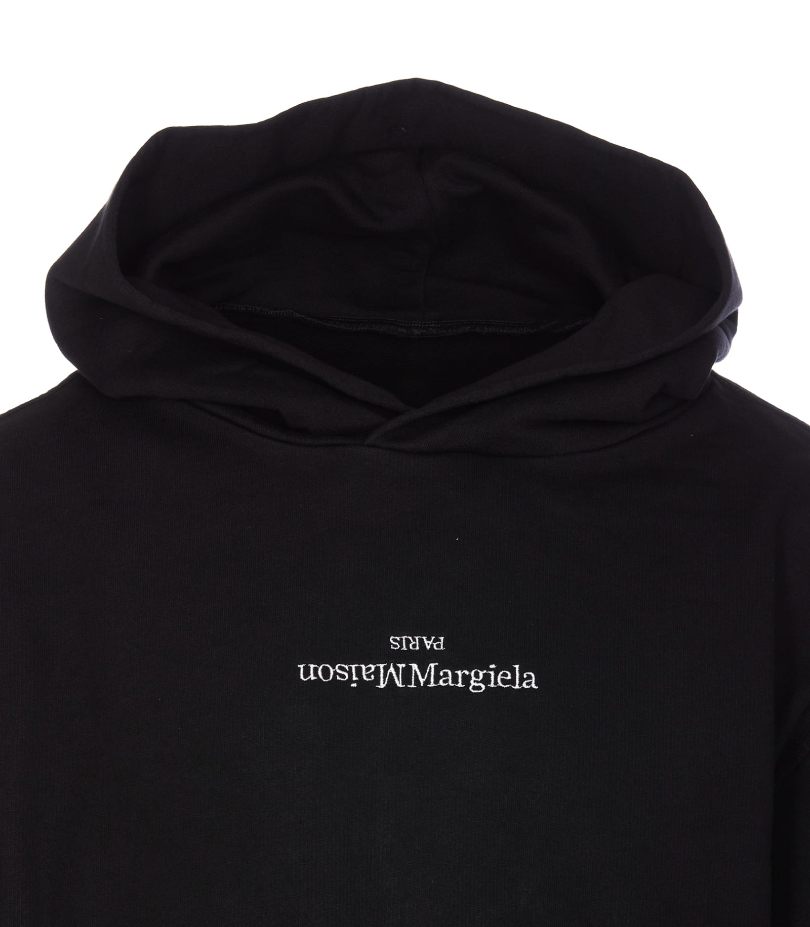 Shop Maison Margiela Logo Hoodie