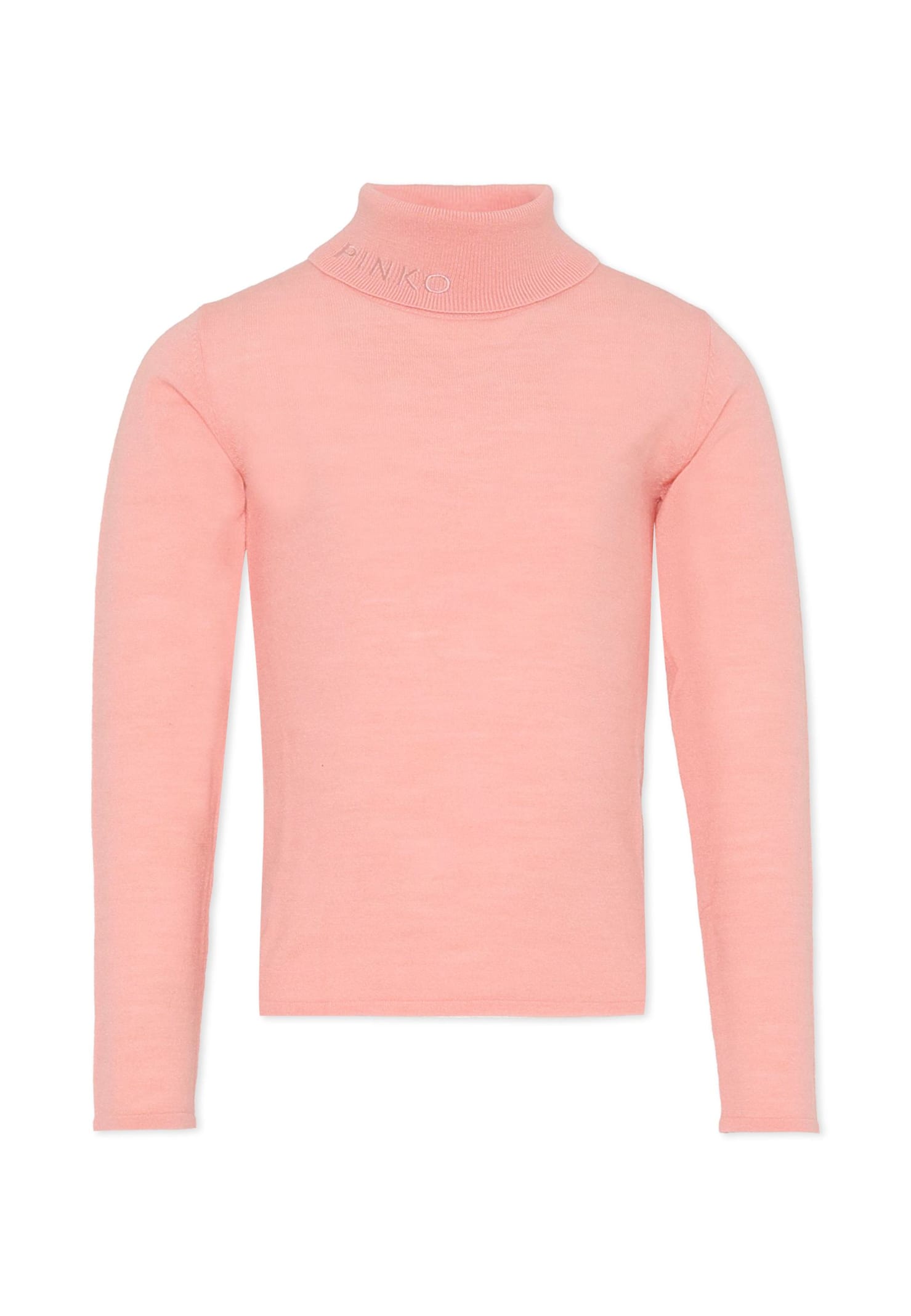 Pinko Roll-neck Sweater In Pink
