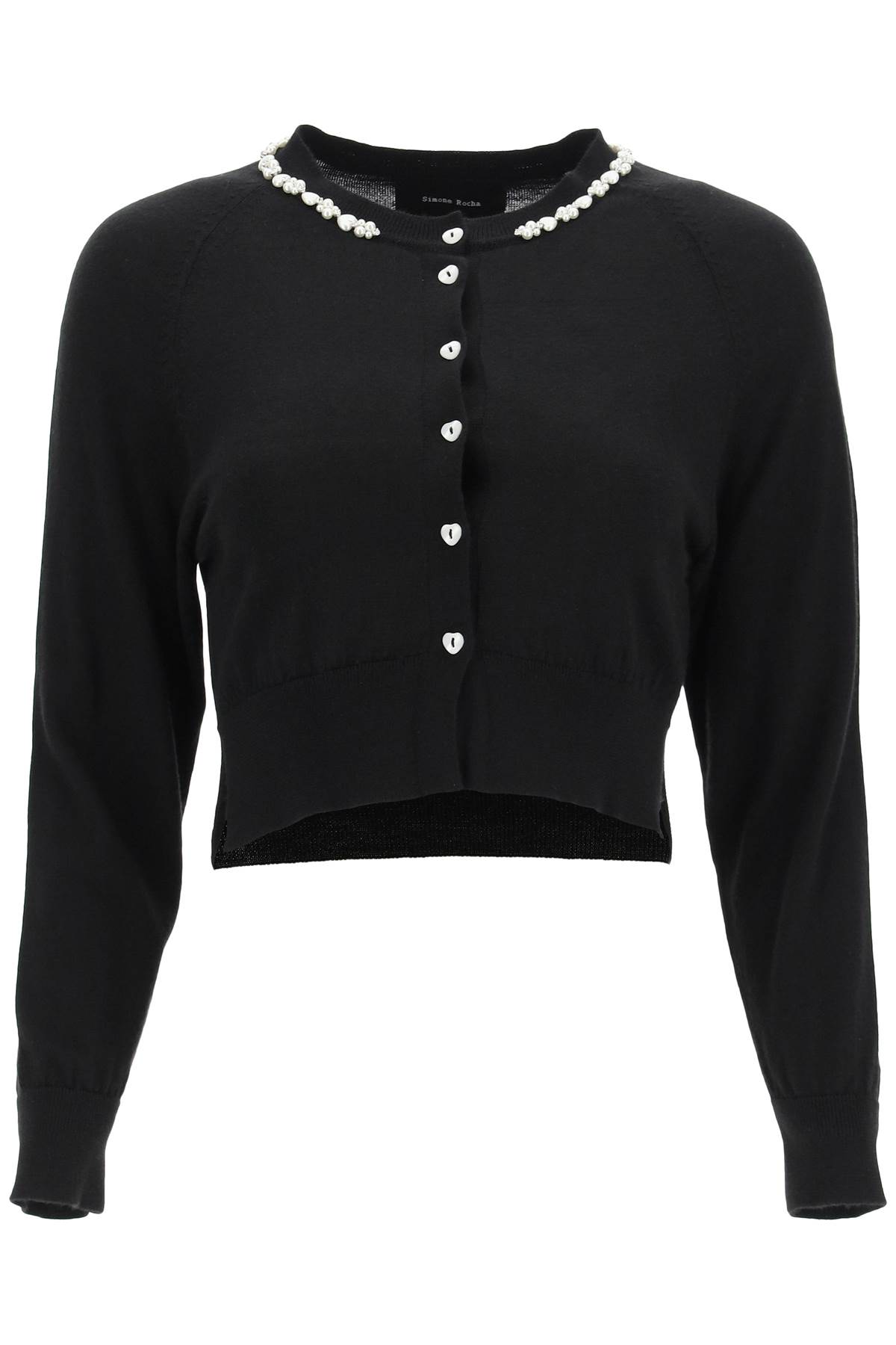 SIMONE ROCHA DECORATED SHORT CARDIGAN