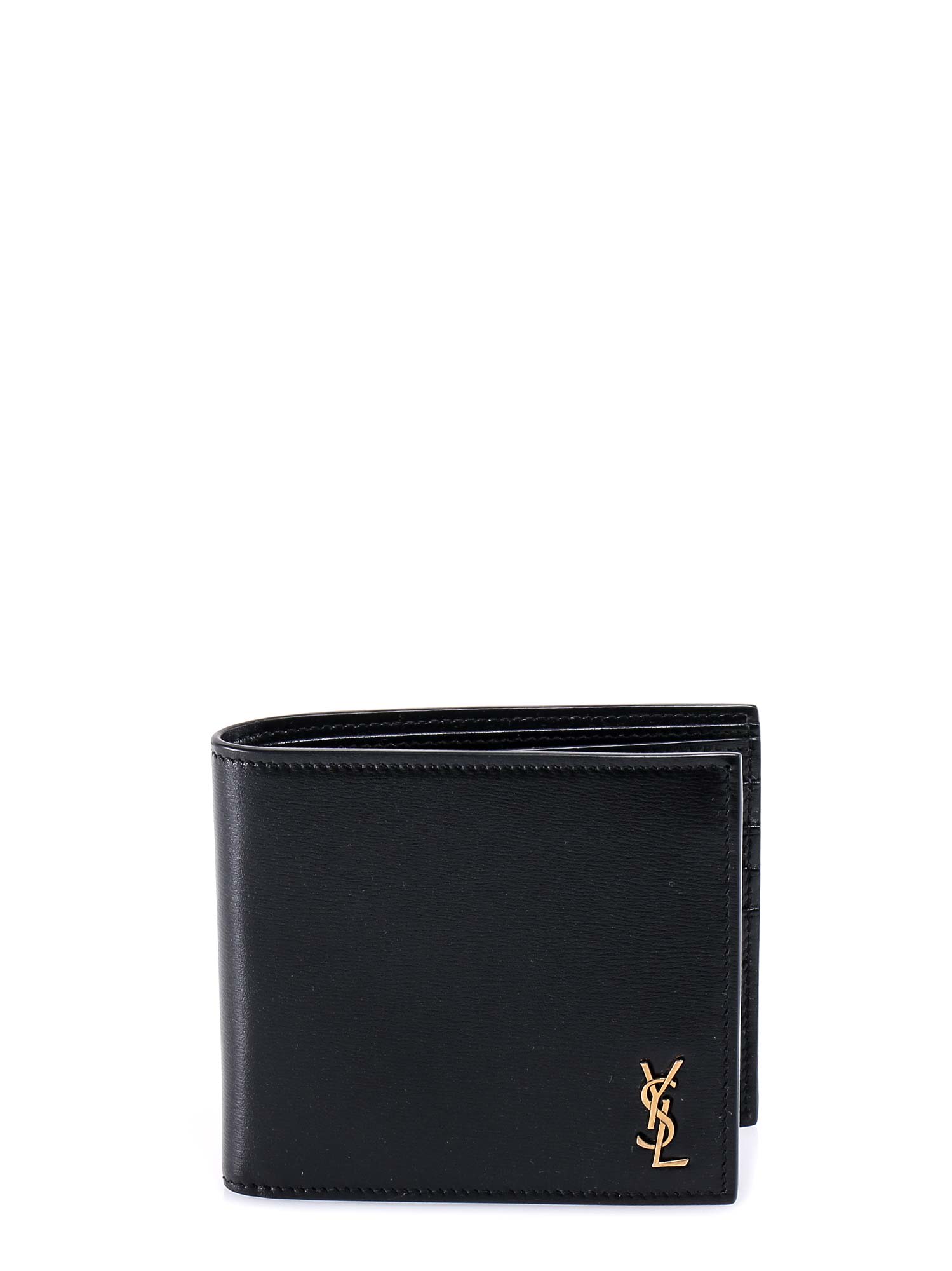 Shop Saint Laurent Wallet In Black