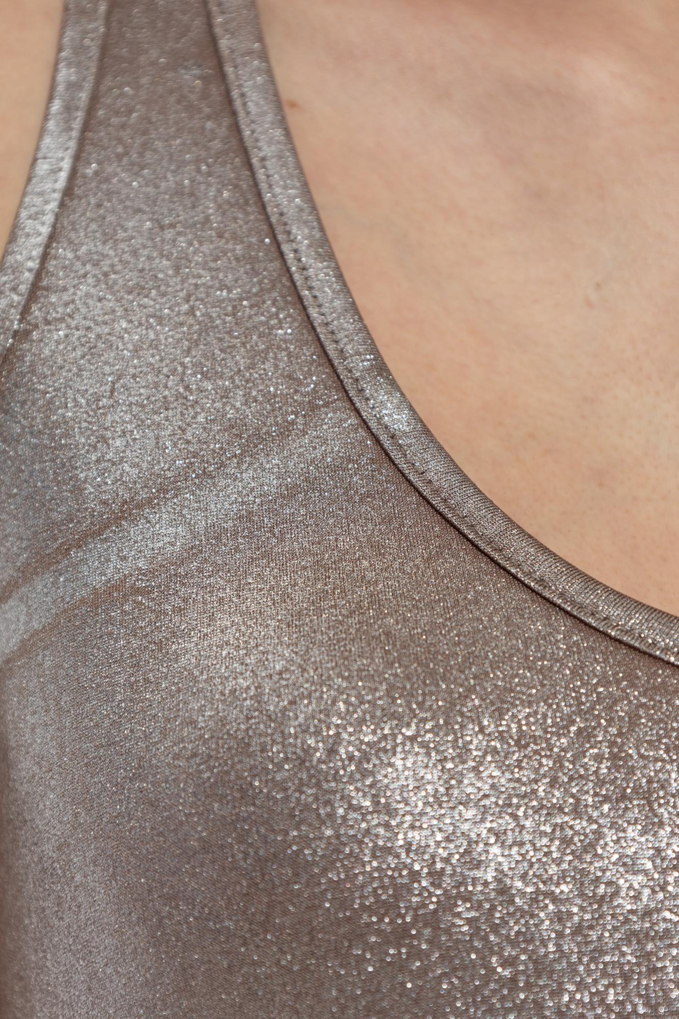 Diesel Top  Woman Color Gold In Golden