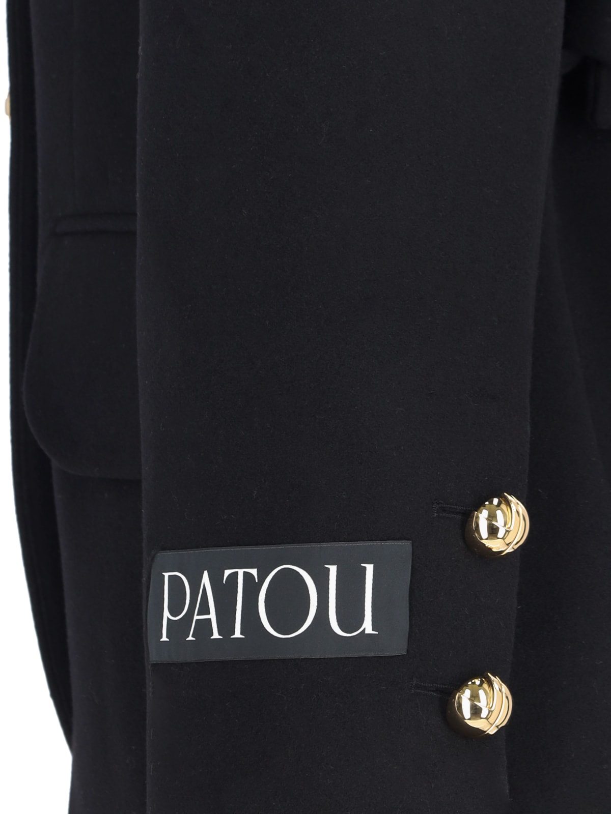 Shop Patou One-breasted Jacket In Black