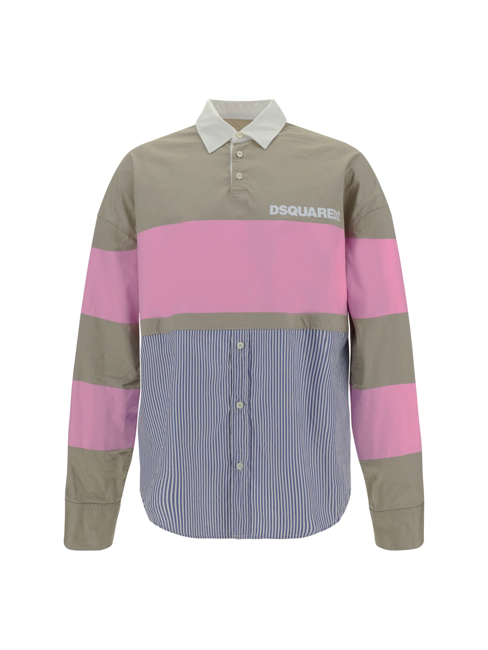 Shop Dsquared2 Shirt In Stone