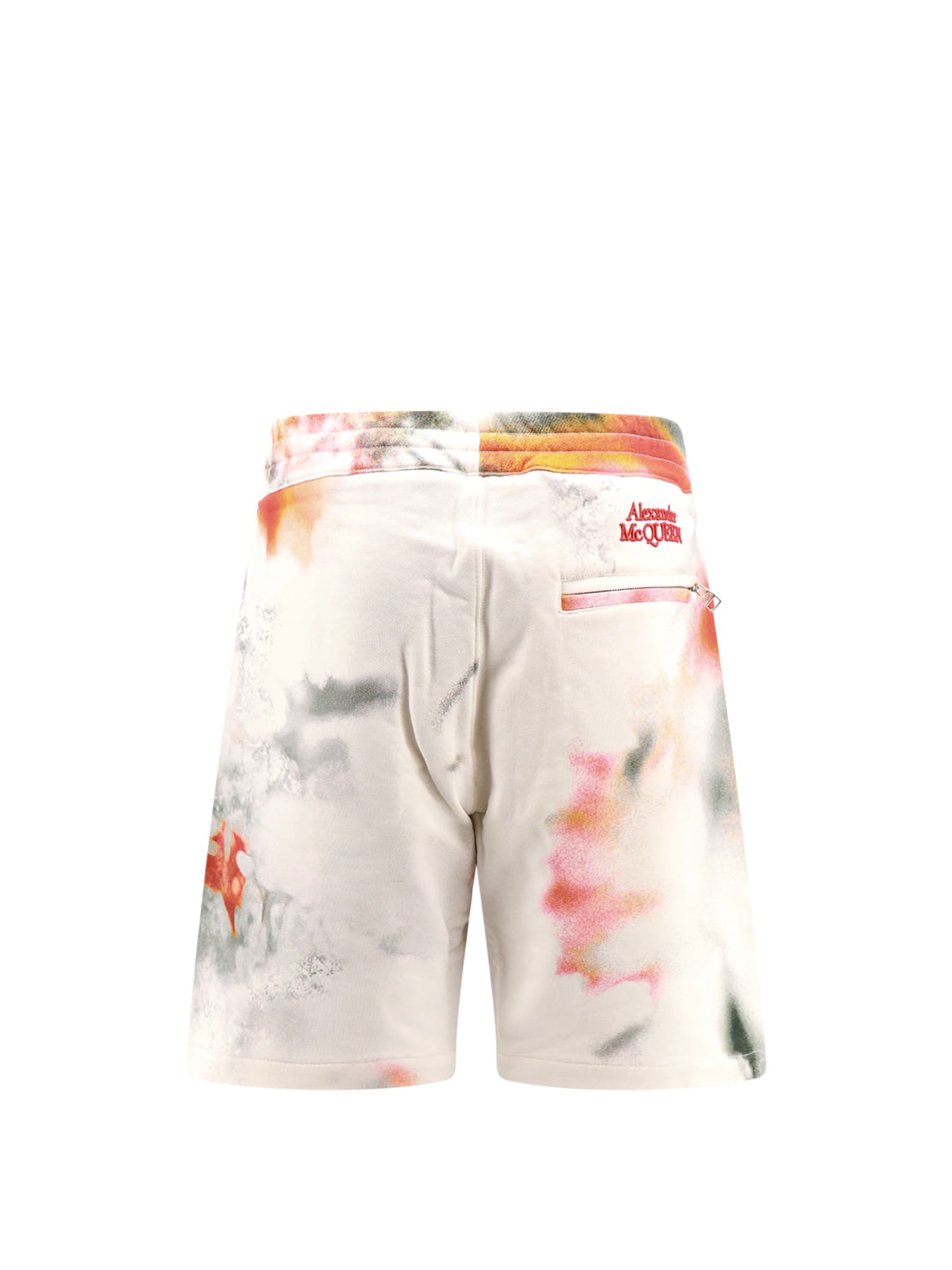 Shop Alexander Mcqueen Bermuda Shorts In White