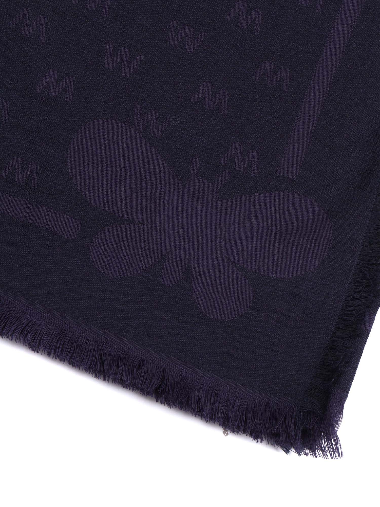 Weekend Max Mara Dire Butterfly-motif Scarf In Blue