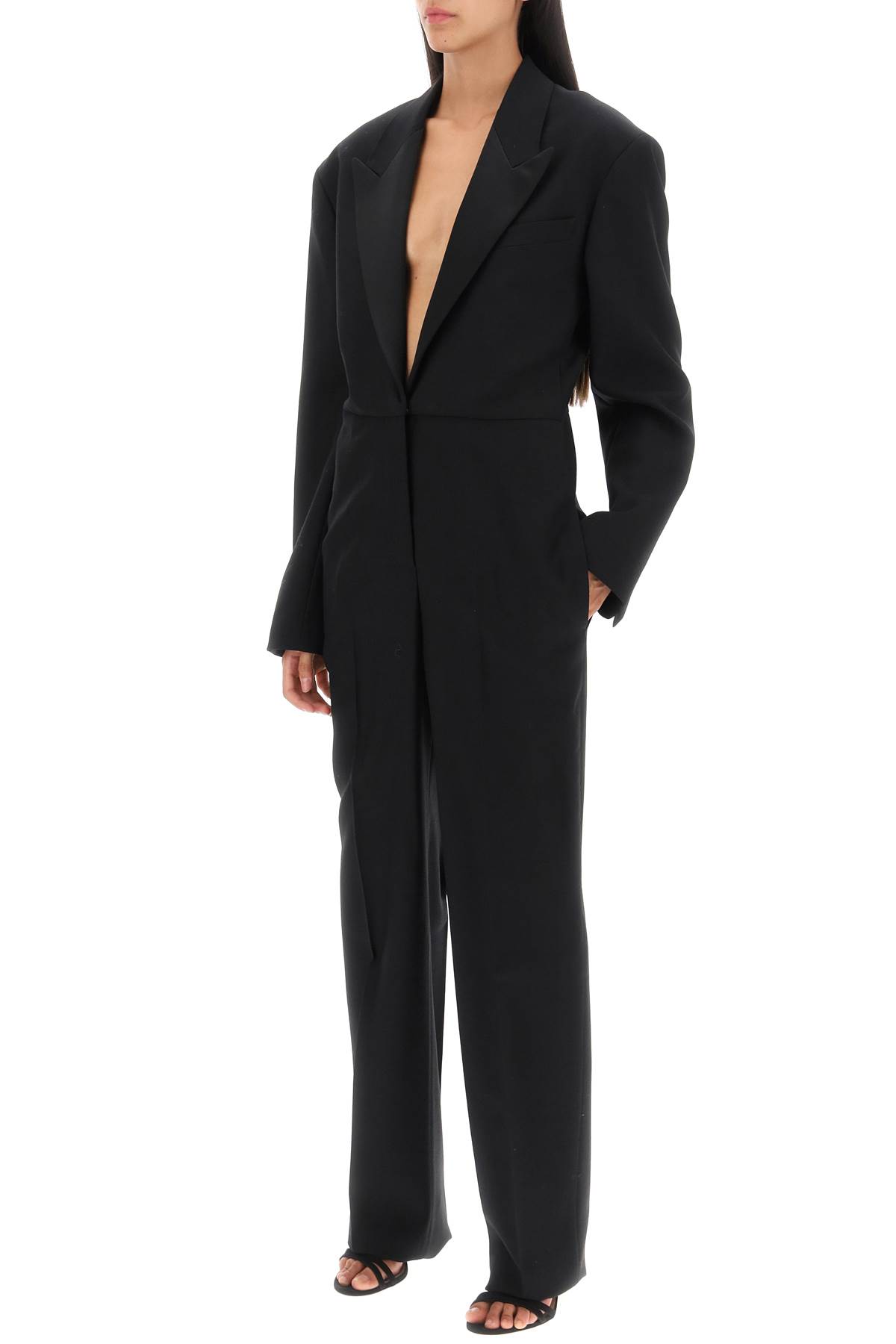 Stella Mccartney Tailored Wool Jumpsuit In Black (black)
