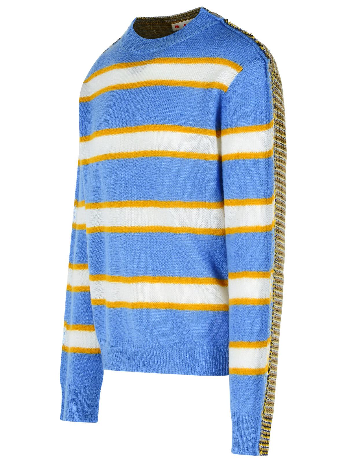 Marni Striped Pattern Round Neck Sweater In Multi