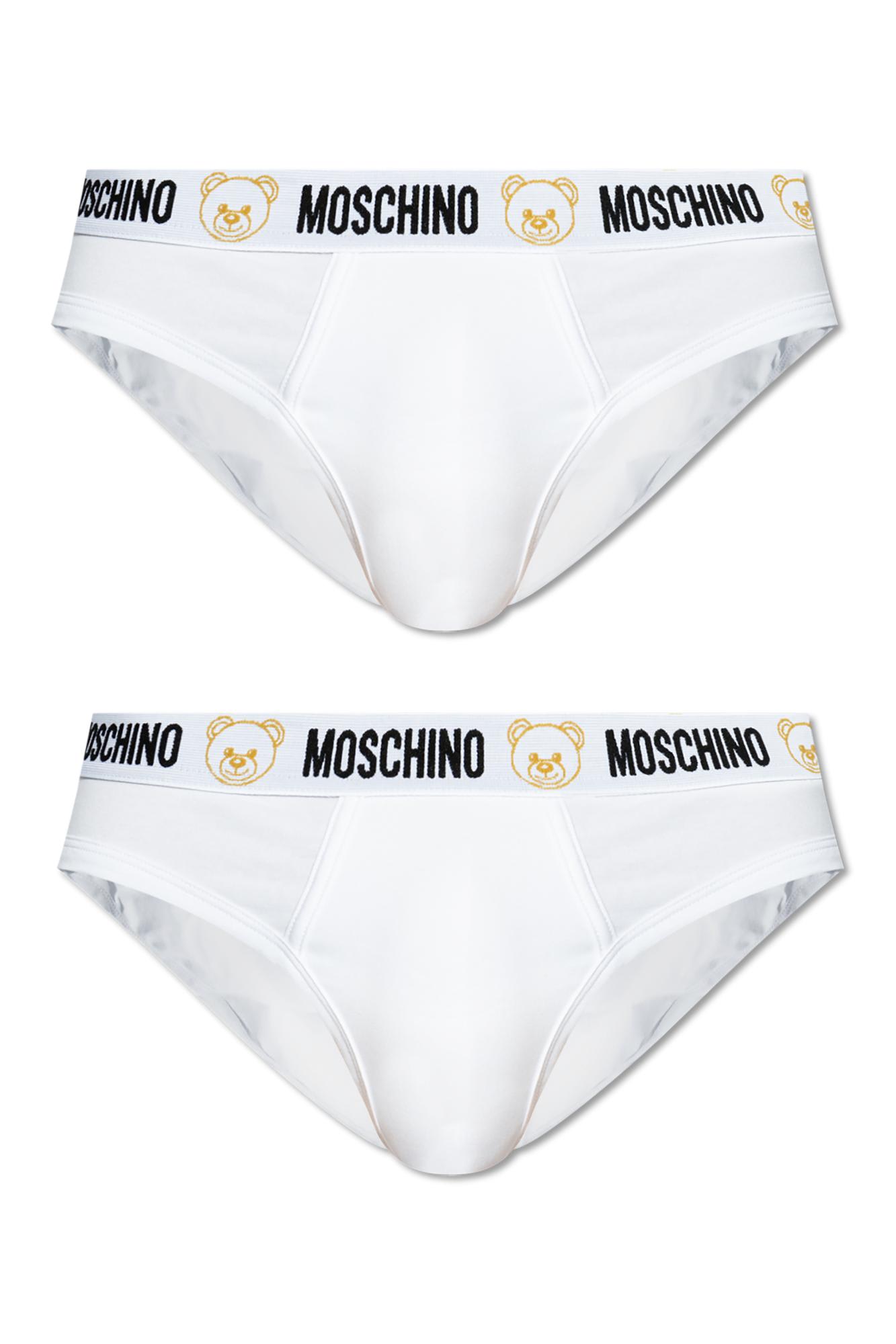 Moschino Two Piece Briefs Pants In White