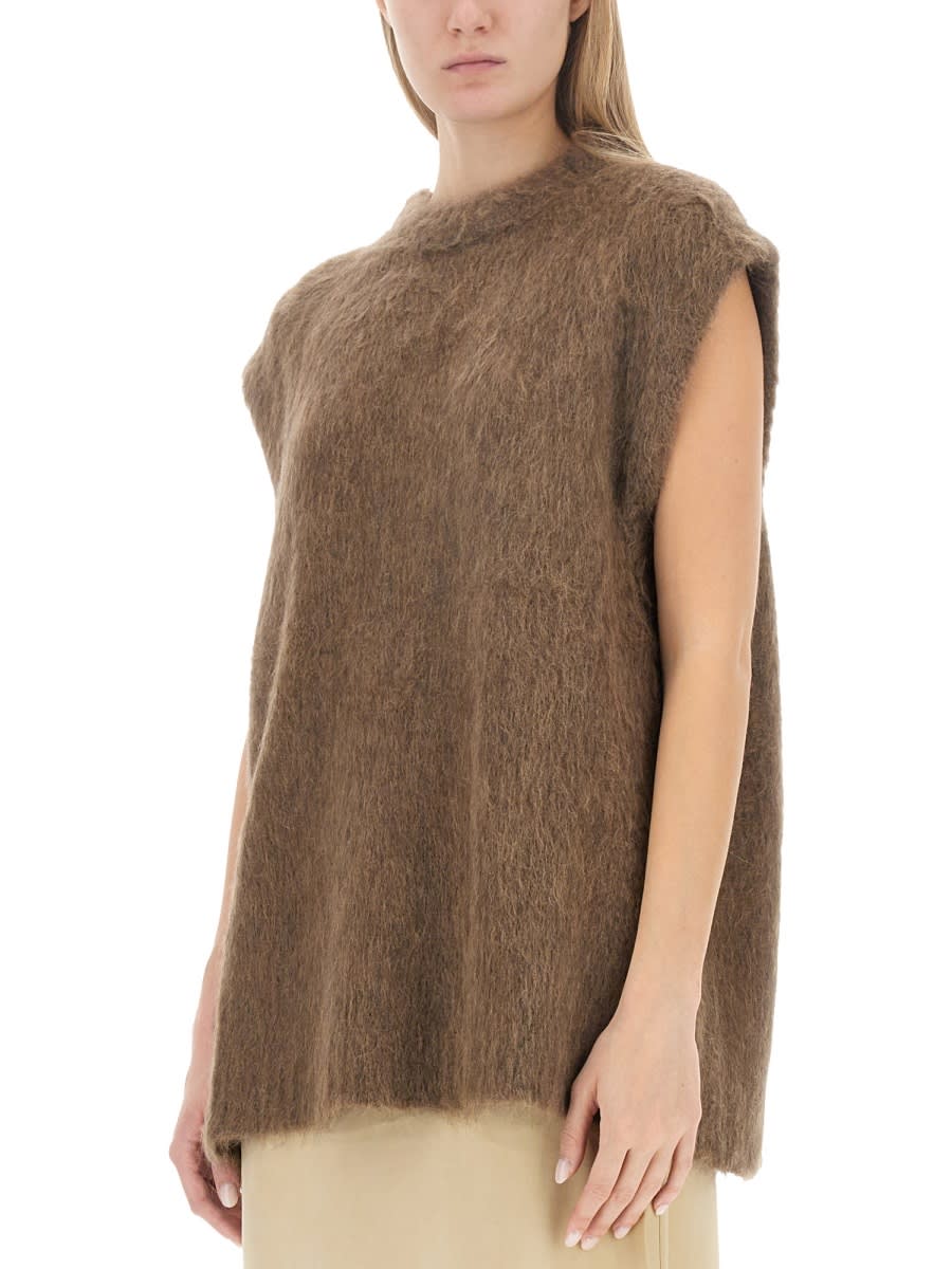 Shop Uma Wang Wool Vest In Brown