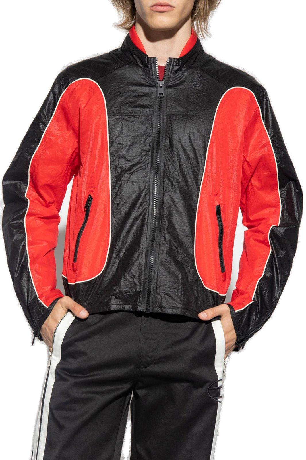 Shop Diesel J-blinkid-a Zipped Jacket In Nero