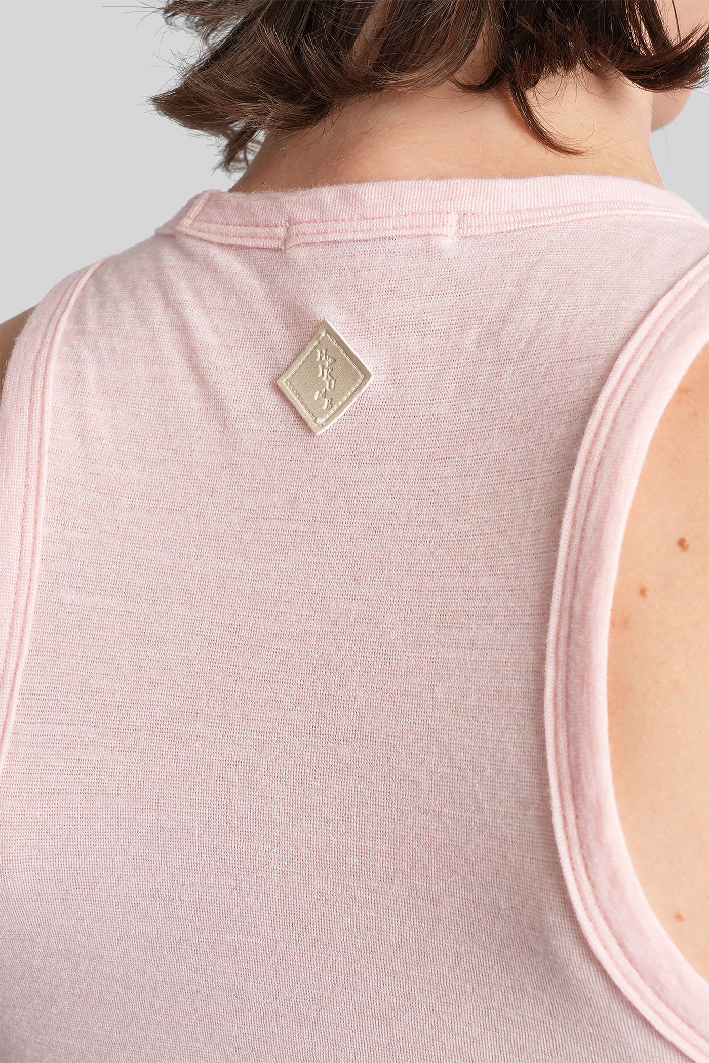 Haikure Eve Tank Top In Rose-pink Wool In Pink
