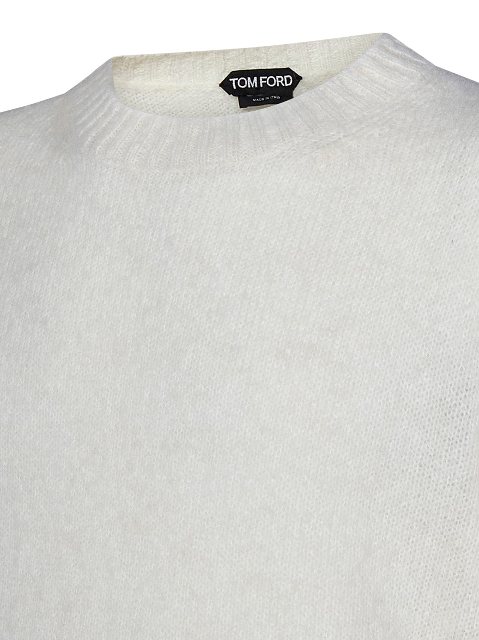 Shop Tom Ford Sweater In White