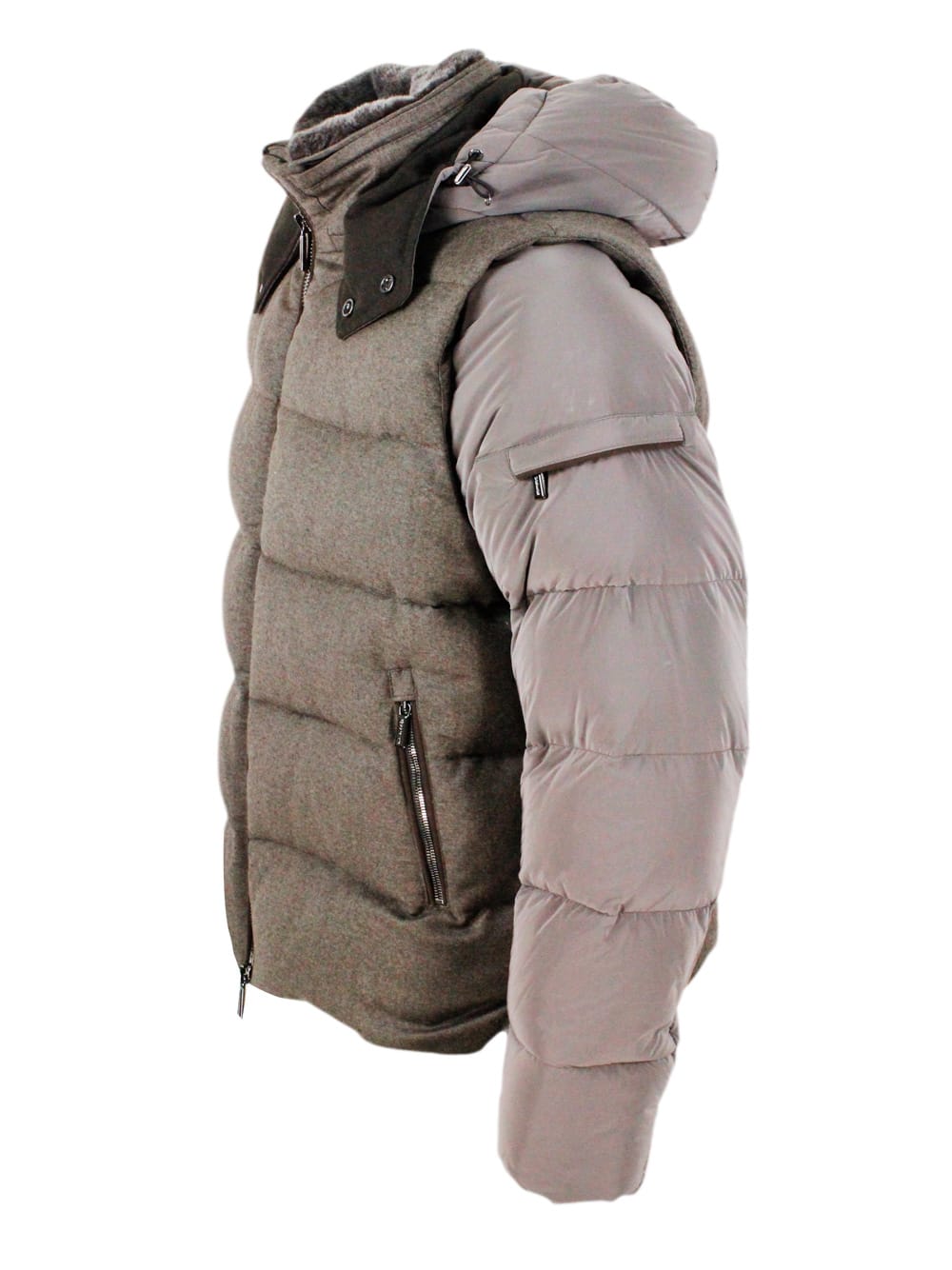 Shop Moorer Down Jacket In Brown