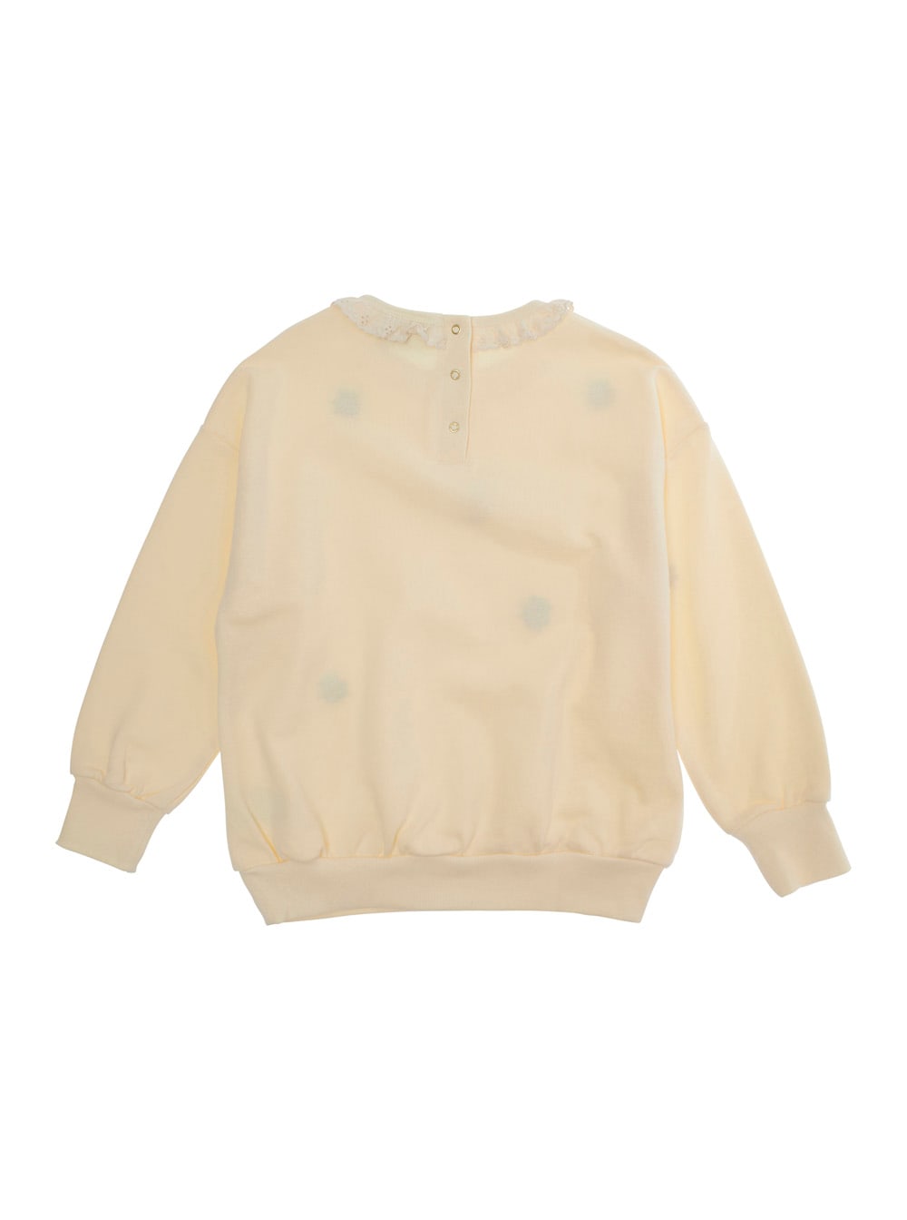 Shop Mini Rodini White Sweatshirt With Ladybug Embroidery In Cotton Girl