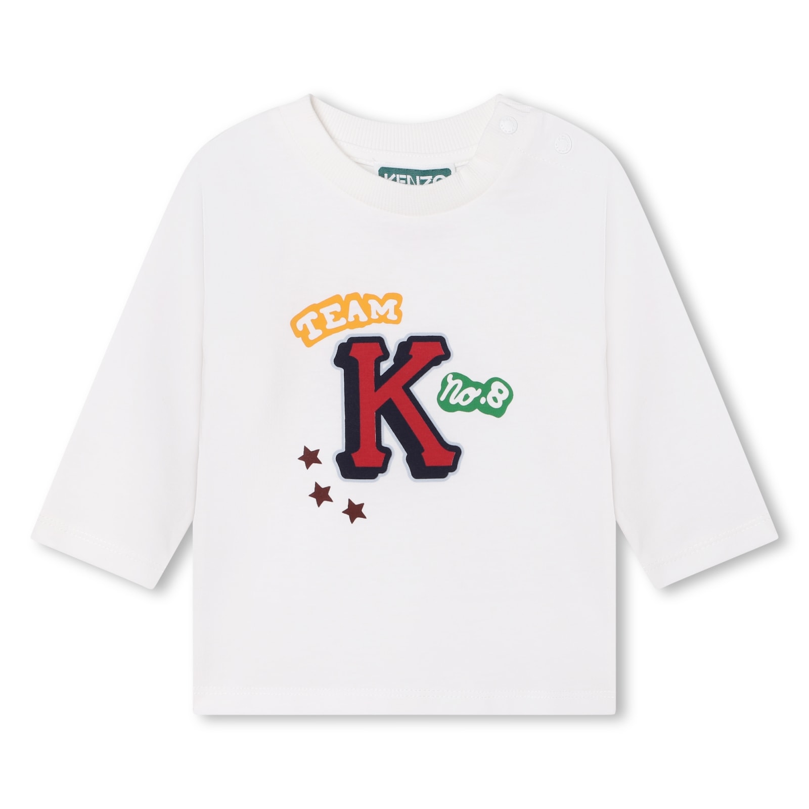 KENZO LONG-SLEEVED T-SHIRT WITH PRINT