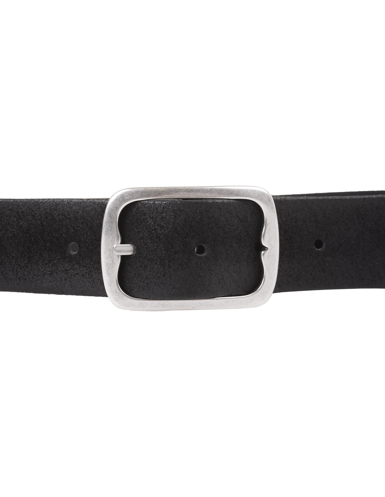 Shop Orciani Reversible Hunting Double Belt In Black Suede