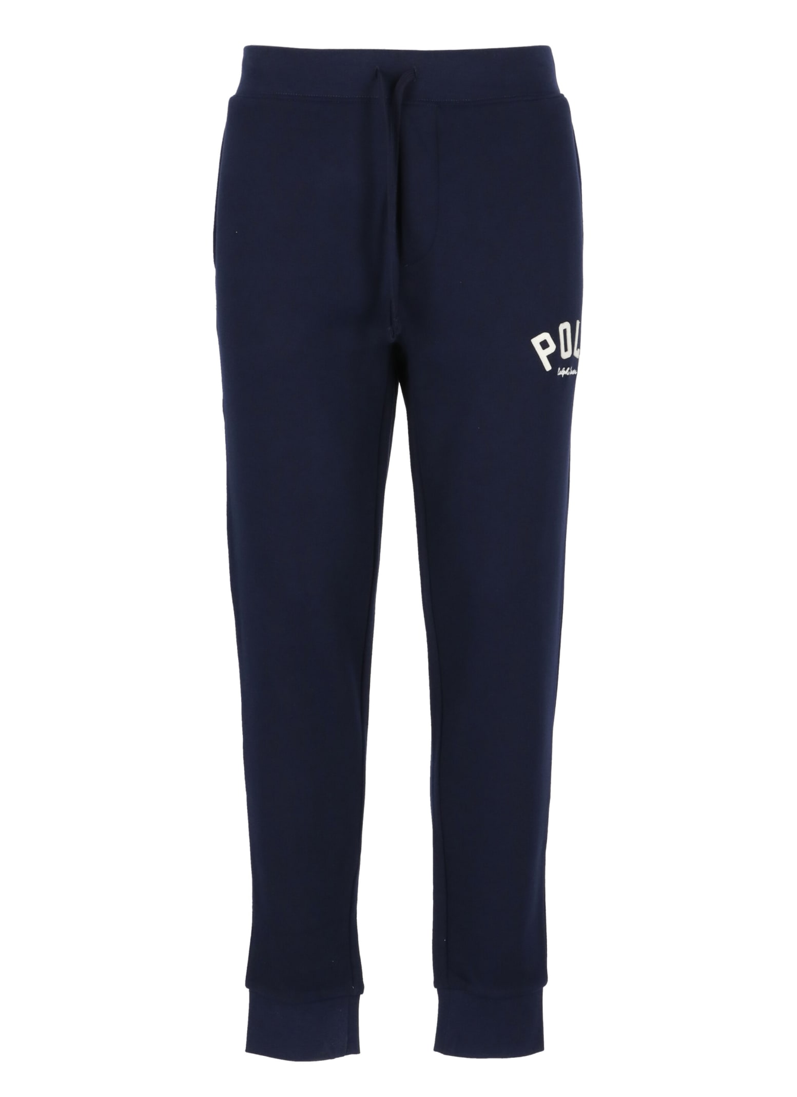 Shop Ralph Lauren Pony Trousers In Navy