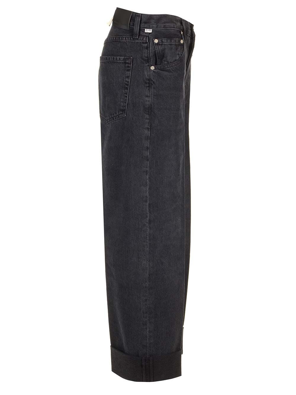 Shop Citizens Of Humanity Ayla Baggy Denim In Black