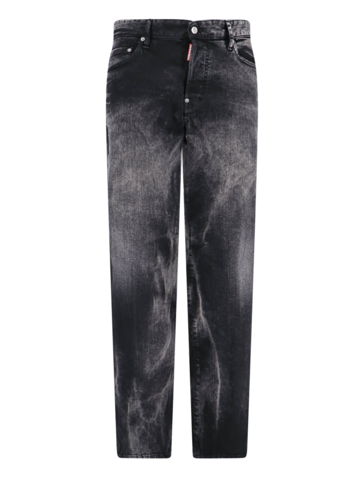 Shop Dsquared2 Straight Jeans In Black