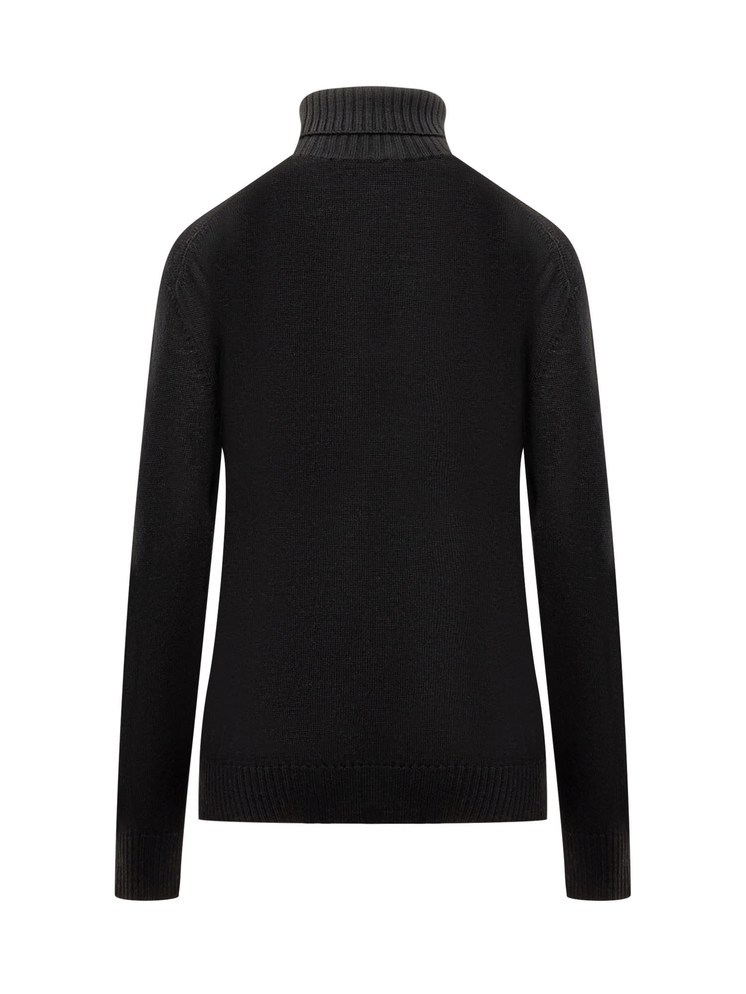 Shop Jil Sander Wool Sweater With Logo In Black