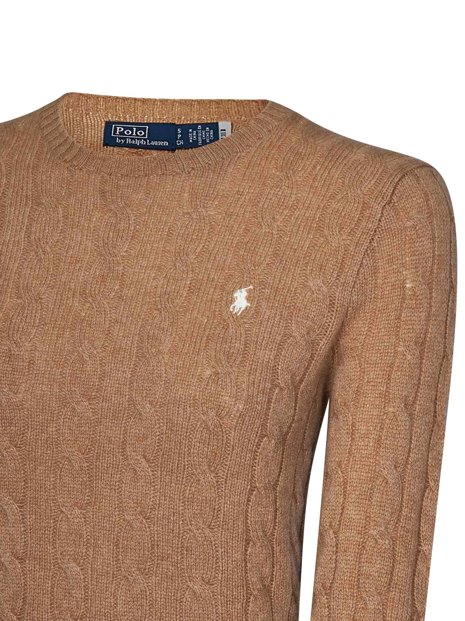 Shop Polo Ralph Lauren Sweater In Brown