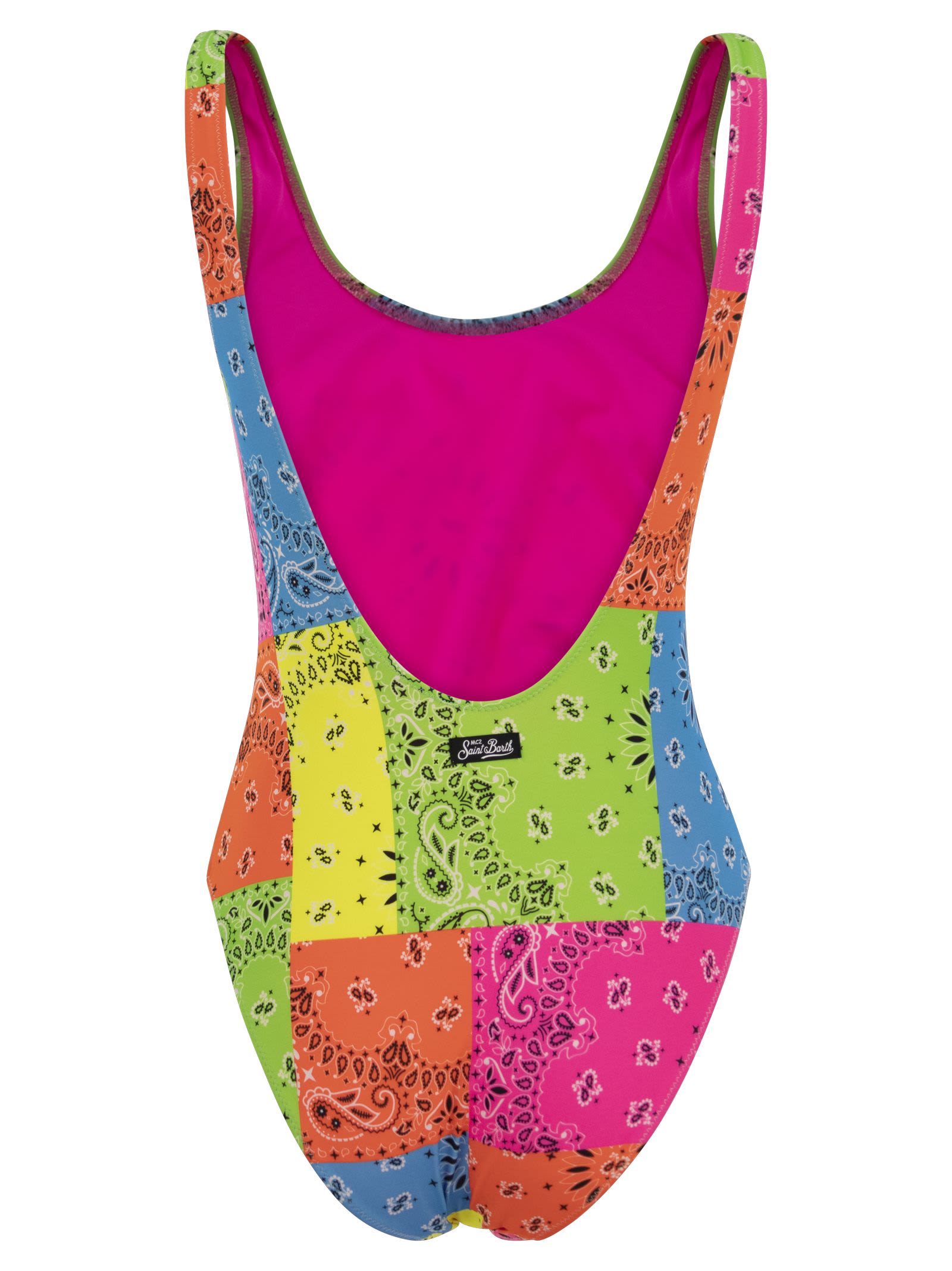 Shop Mc2 Saint Barth One-piece Swimming Costume In Multicolor