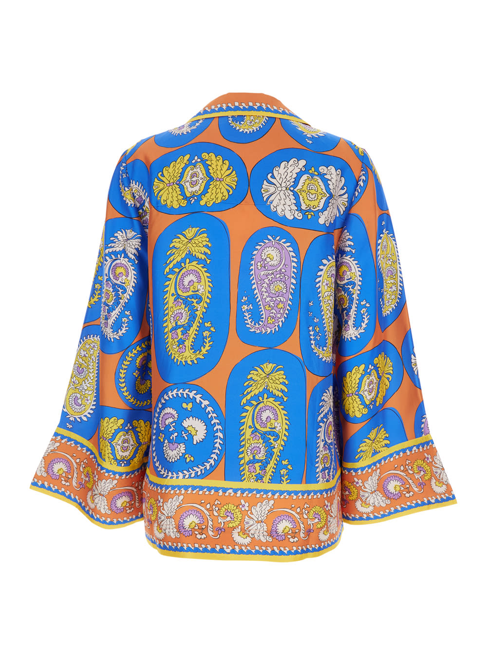 Alemais 'luis' Multicolor Shirt With All-over Printed Motif In Silk Woman In Multicolor