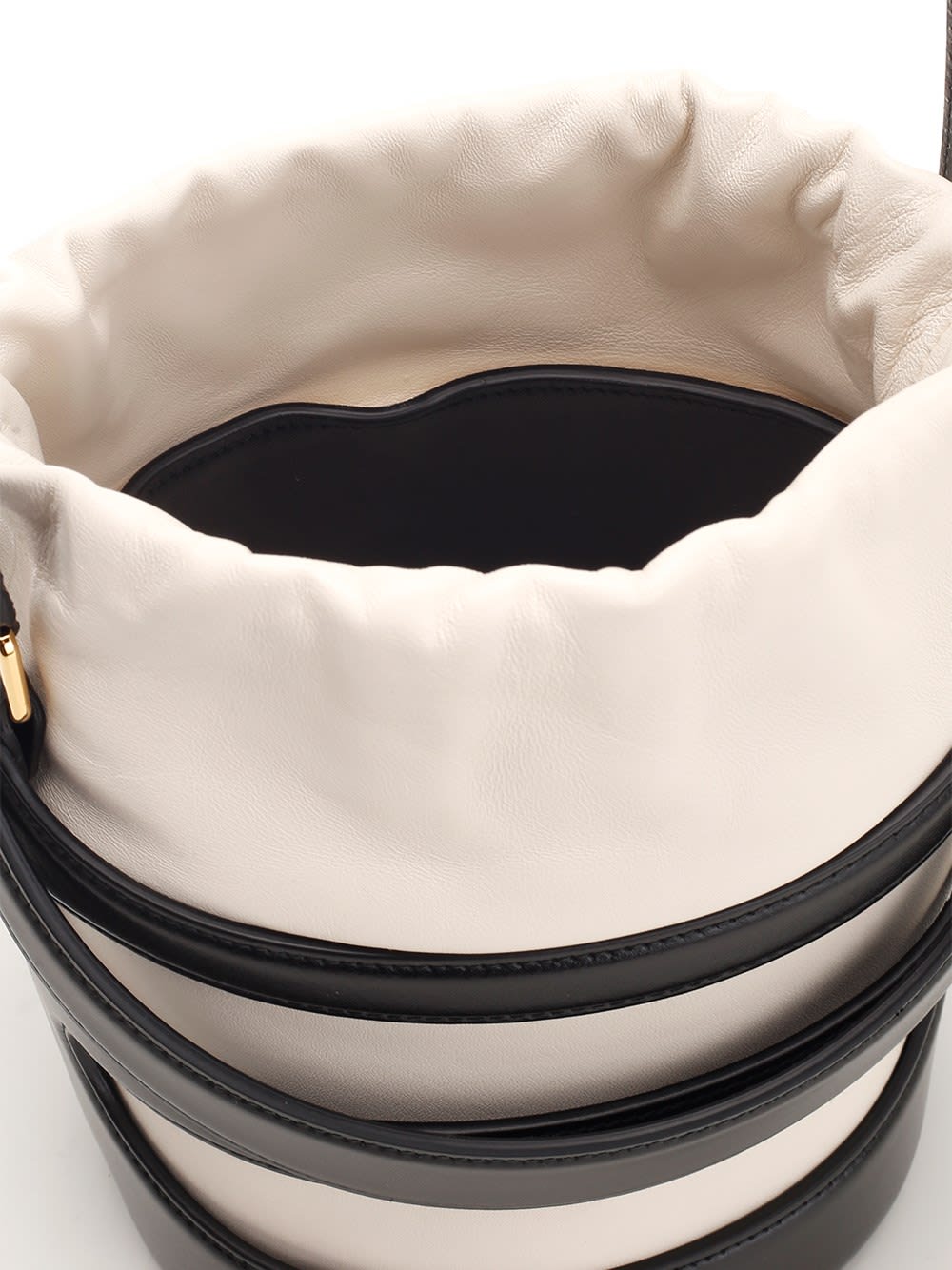 Shop Alexander Mcqueen The Rise Bucket Bag In White