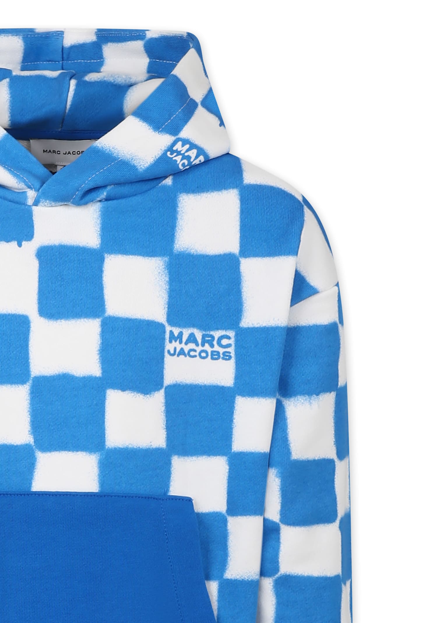 Marc Jacobs Blue Sweatshirt For Boy With Logo In Blue