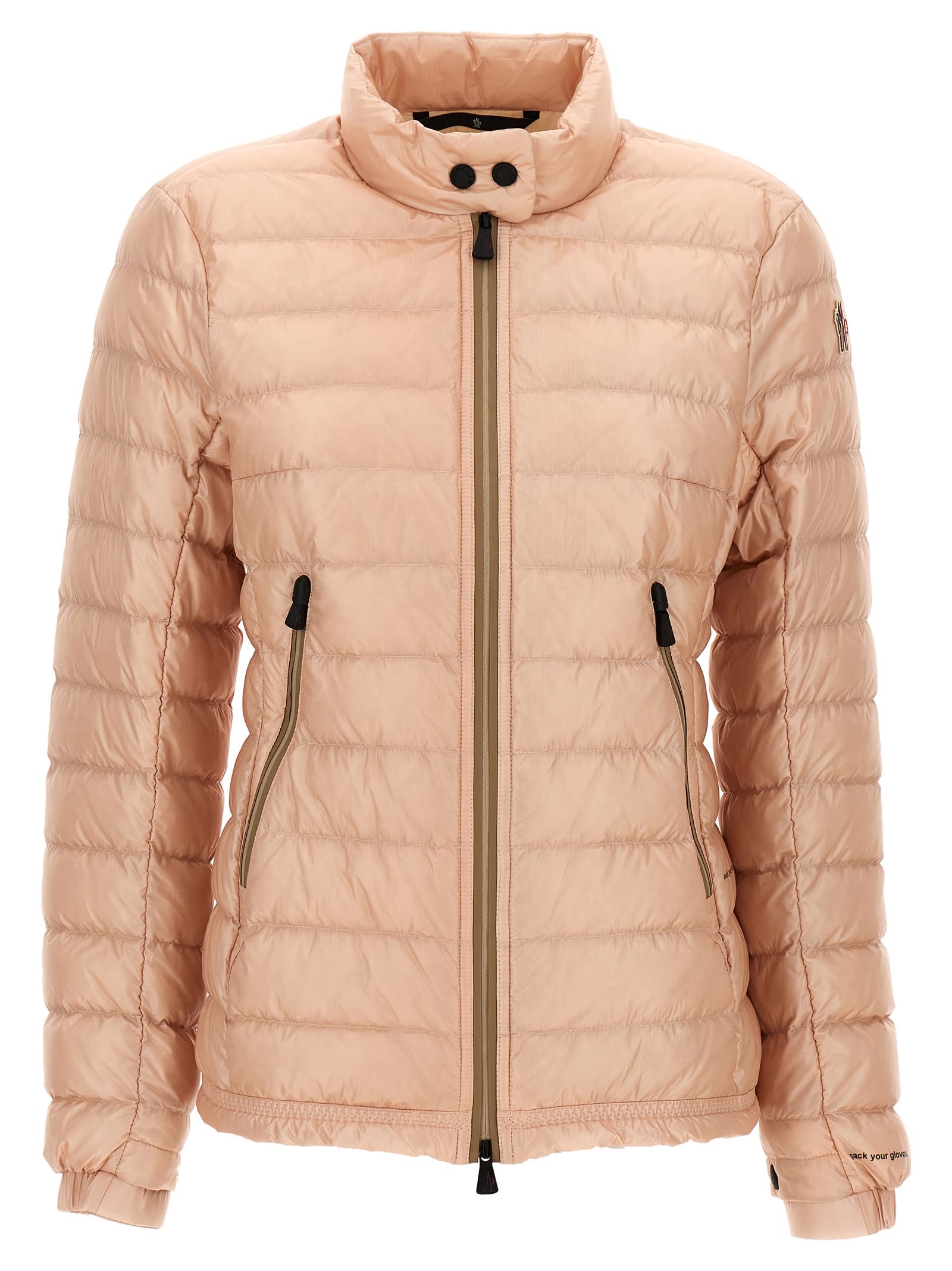 Shop Moncler Walibi Down Jacket In Pink