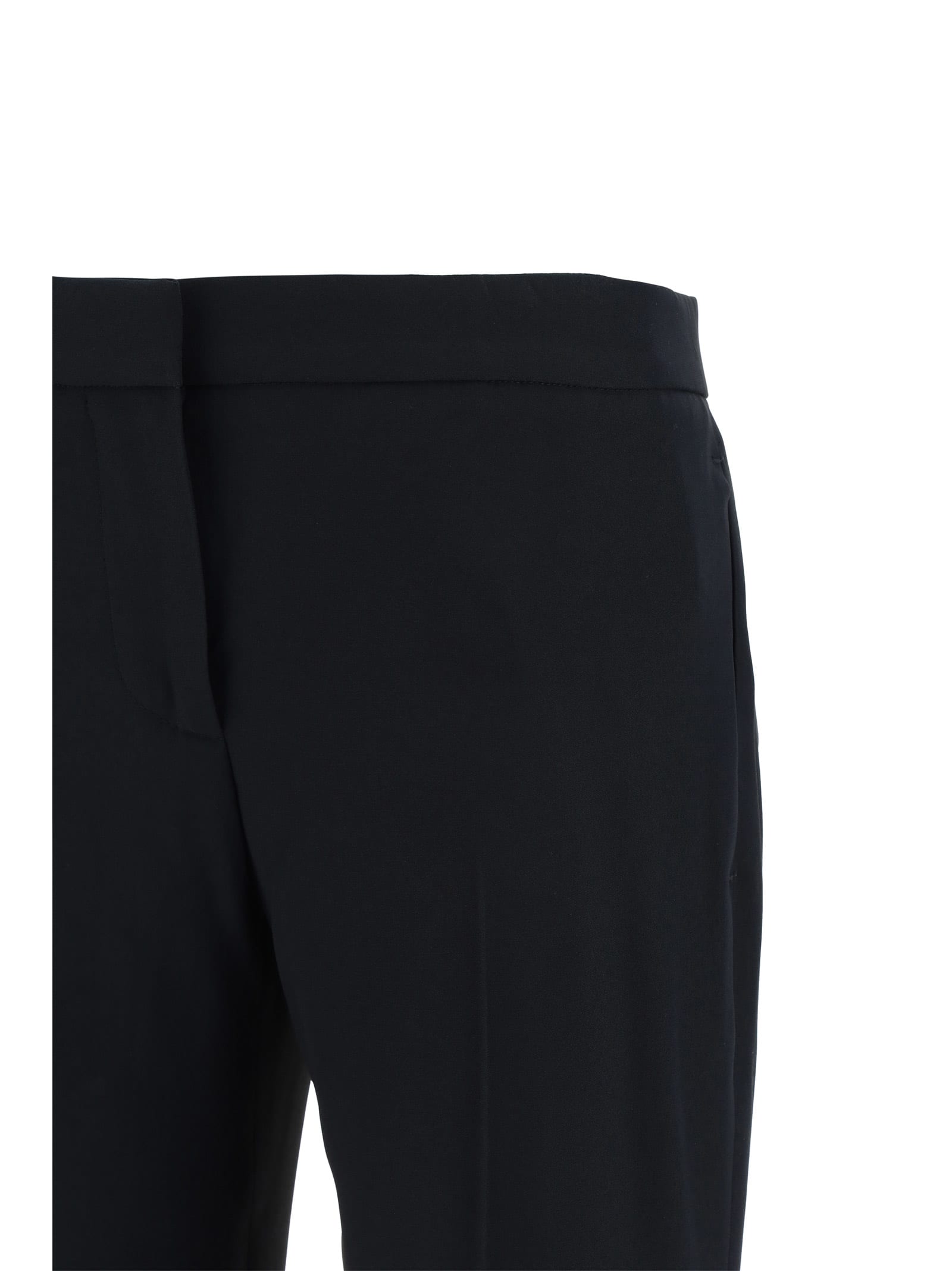 Alexander Mcqueen Tailored Trousers Back Pocket In Nero