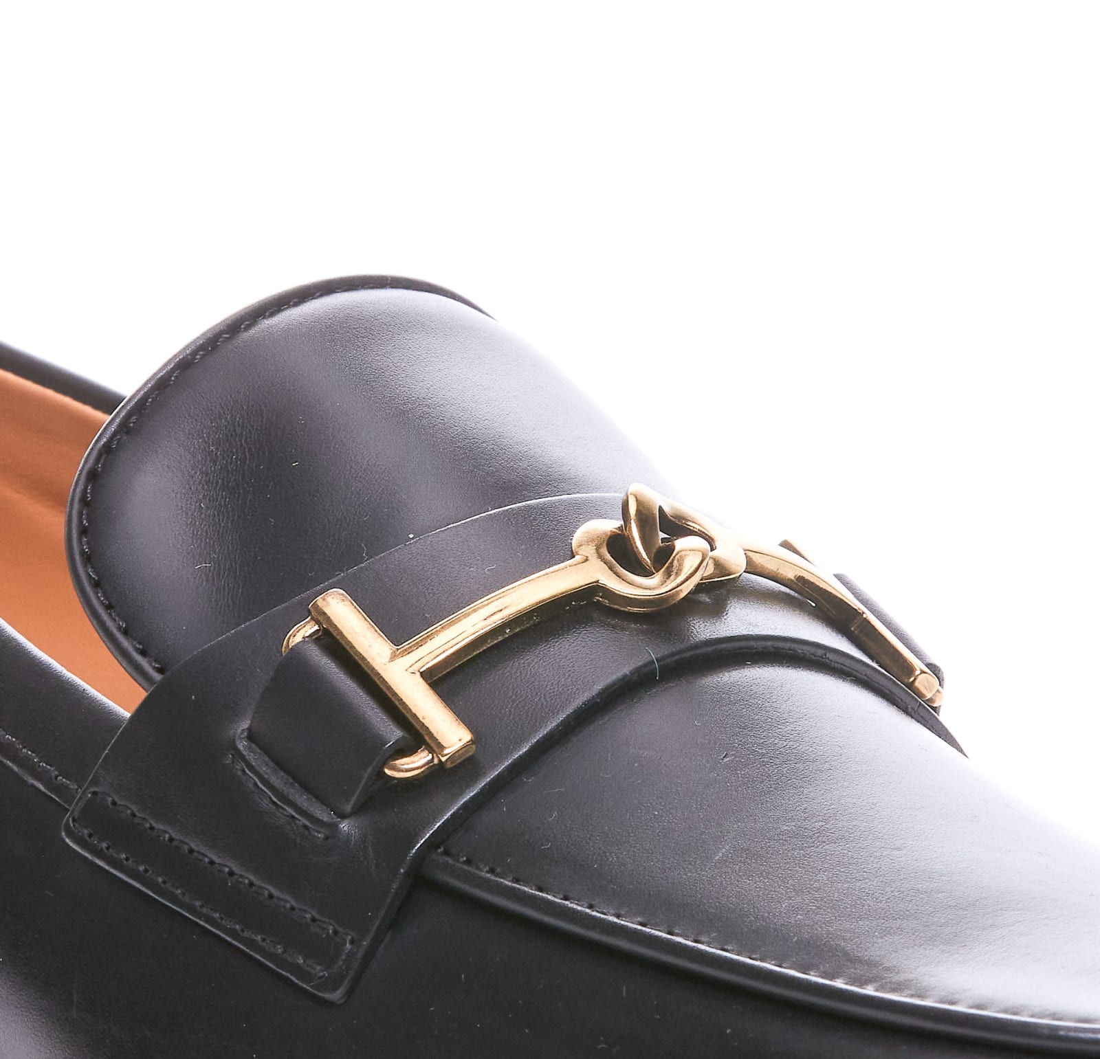 Shop Tod's Leather Loafers In Black