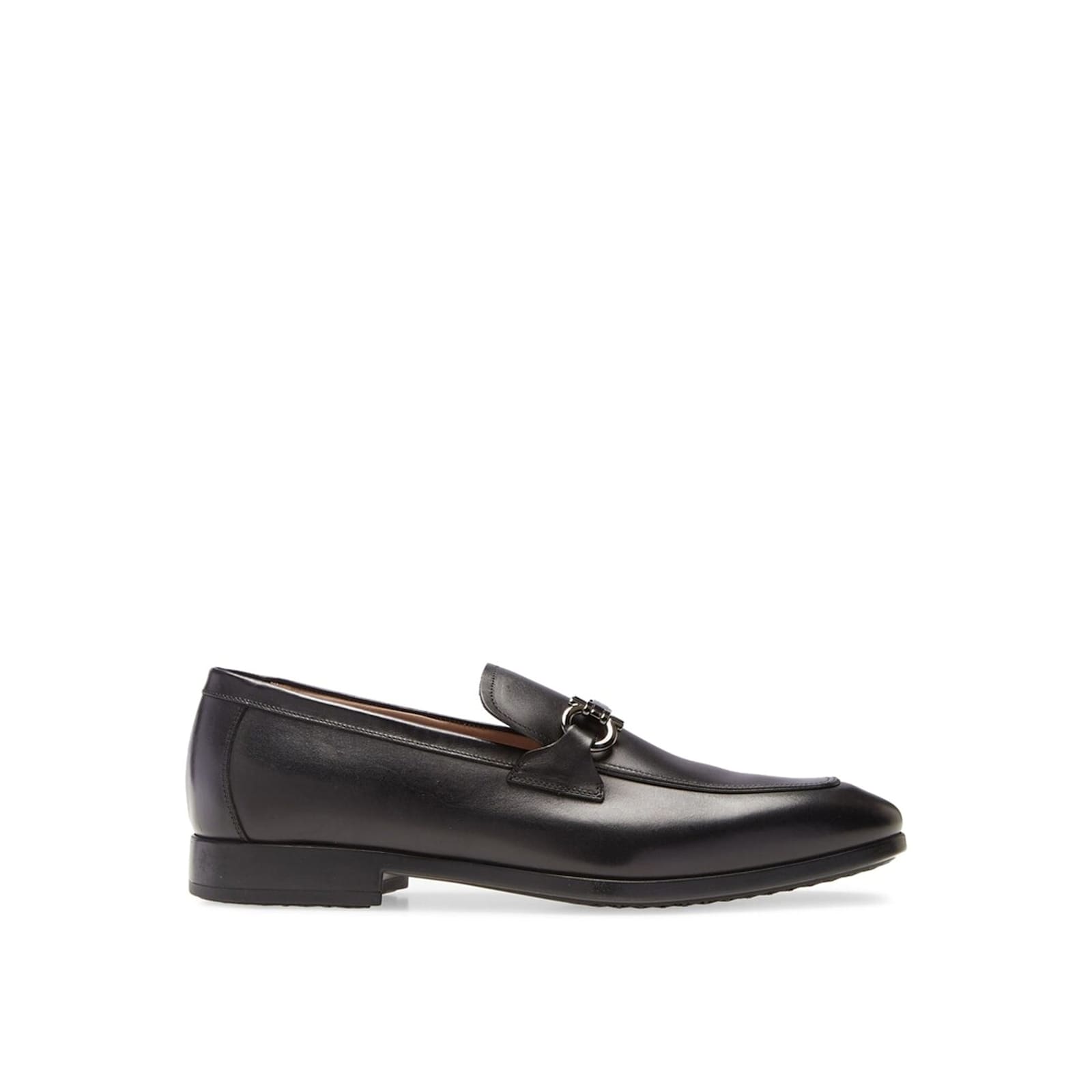 Ferragamo Man Loafers Black Size 6.5 Calfskin In Black