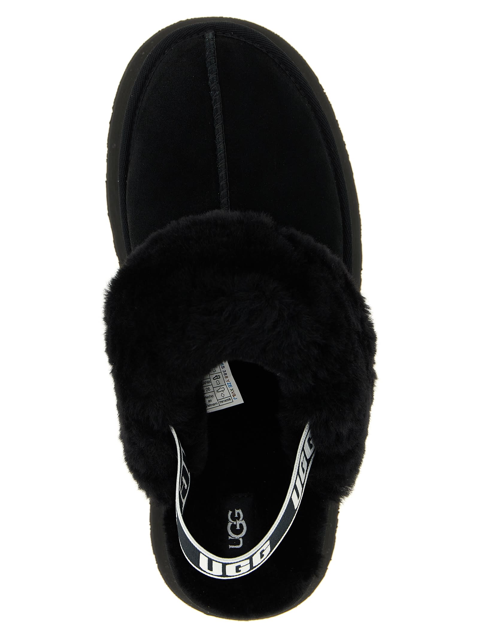 Ugg W Funkette Suede Slip-on Shoe In Black