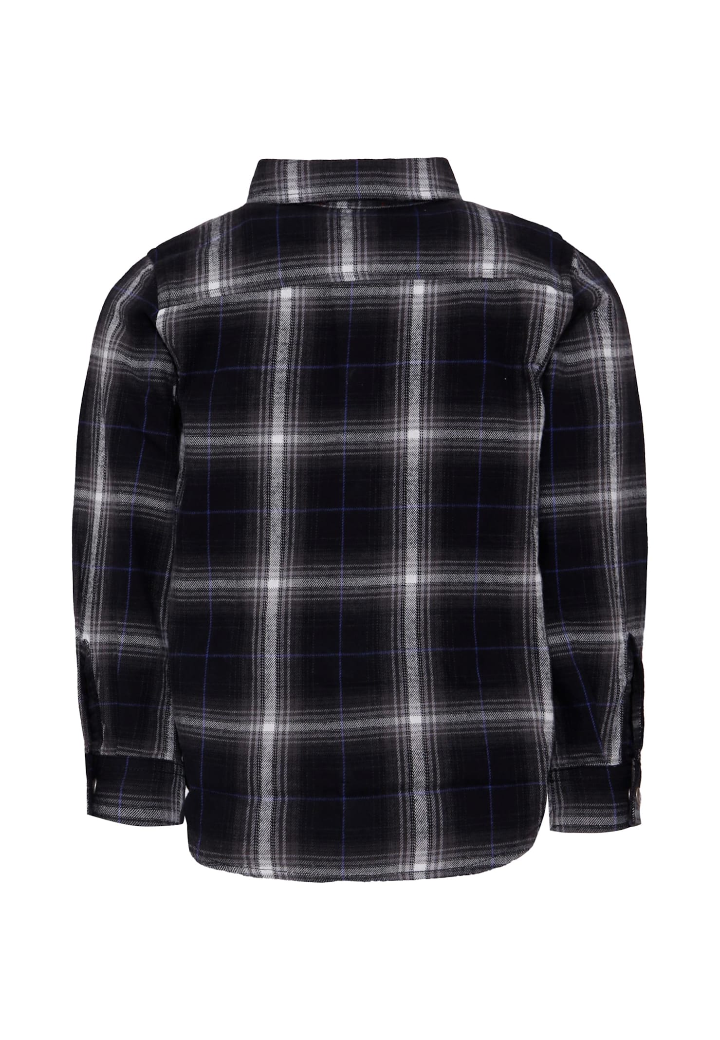 Diesel Black Shirt For Boy With Logo In Black