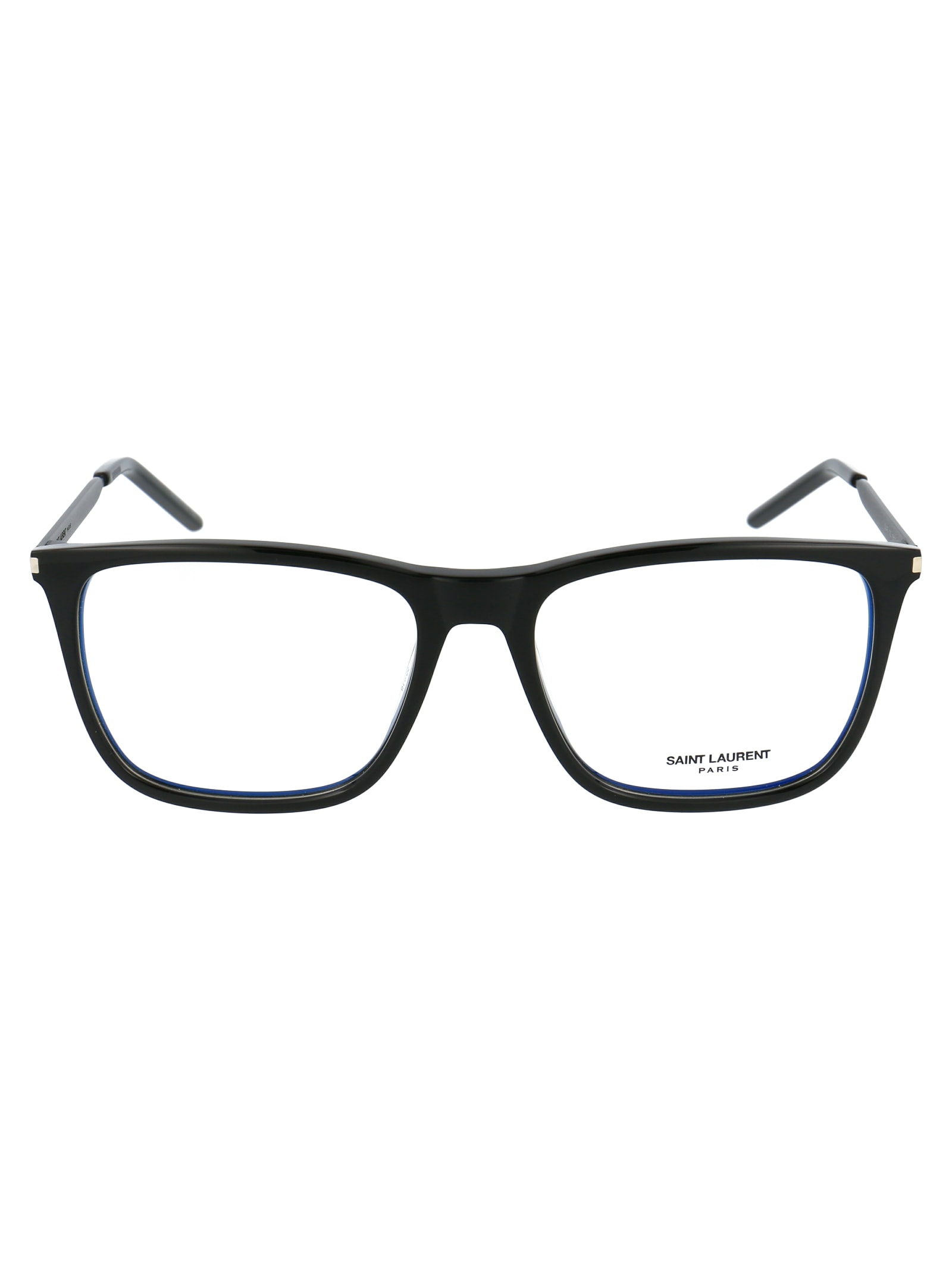 Saint Laurent Eyewear In Black Black Transparent